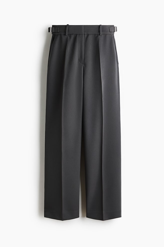 Straight twill trousers - Dark grey/Black/Dark mole - 1