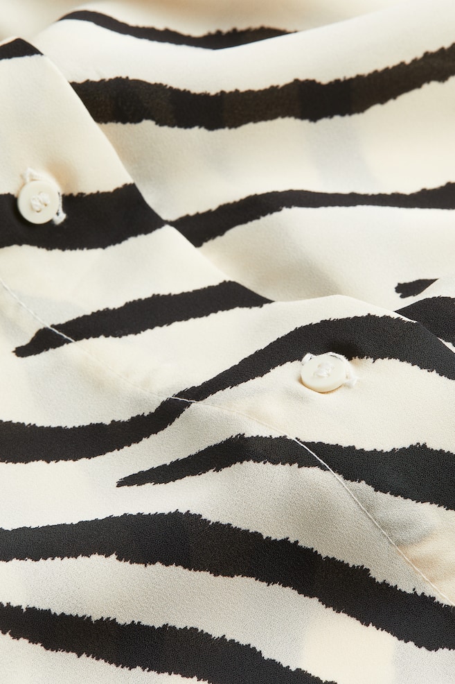 Oversized kaftan dress - Natural white/Zebra print/Orange/Patterned/Black/Black/Ombre - 4