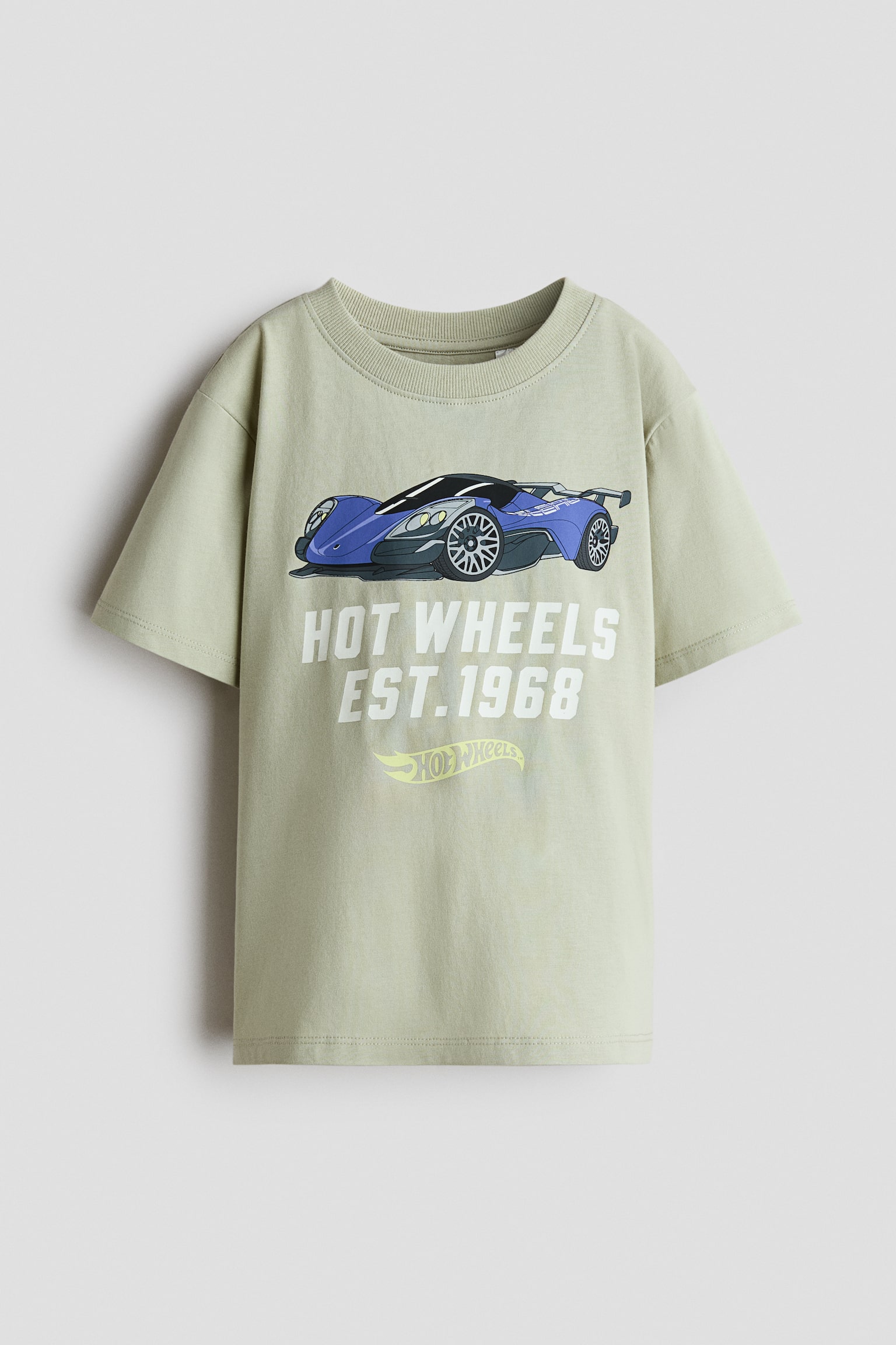 Printed cotton T-shirt - Light green/Hot Wheels/Light blue/Sonic the Hedgehog/White/Mickey Mouse/White/Minecraft