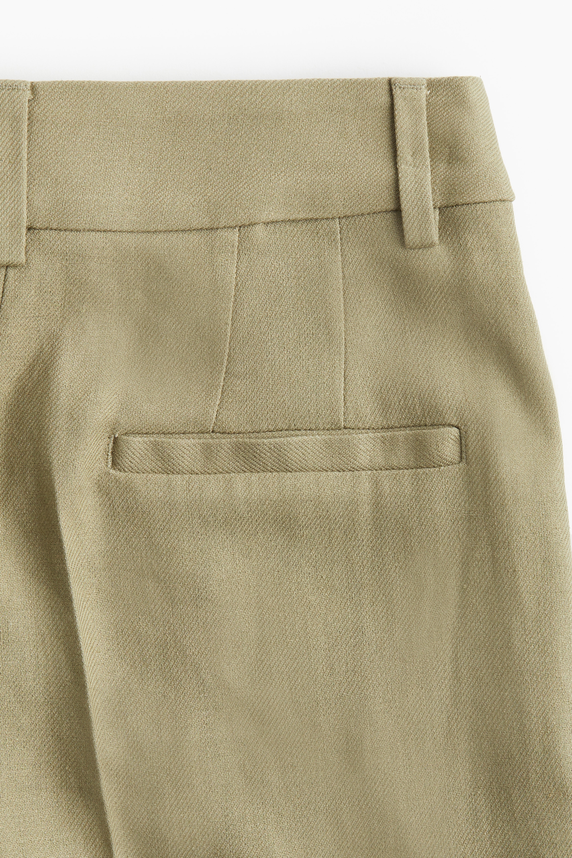 Linen-blend trousers