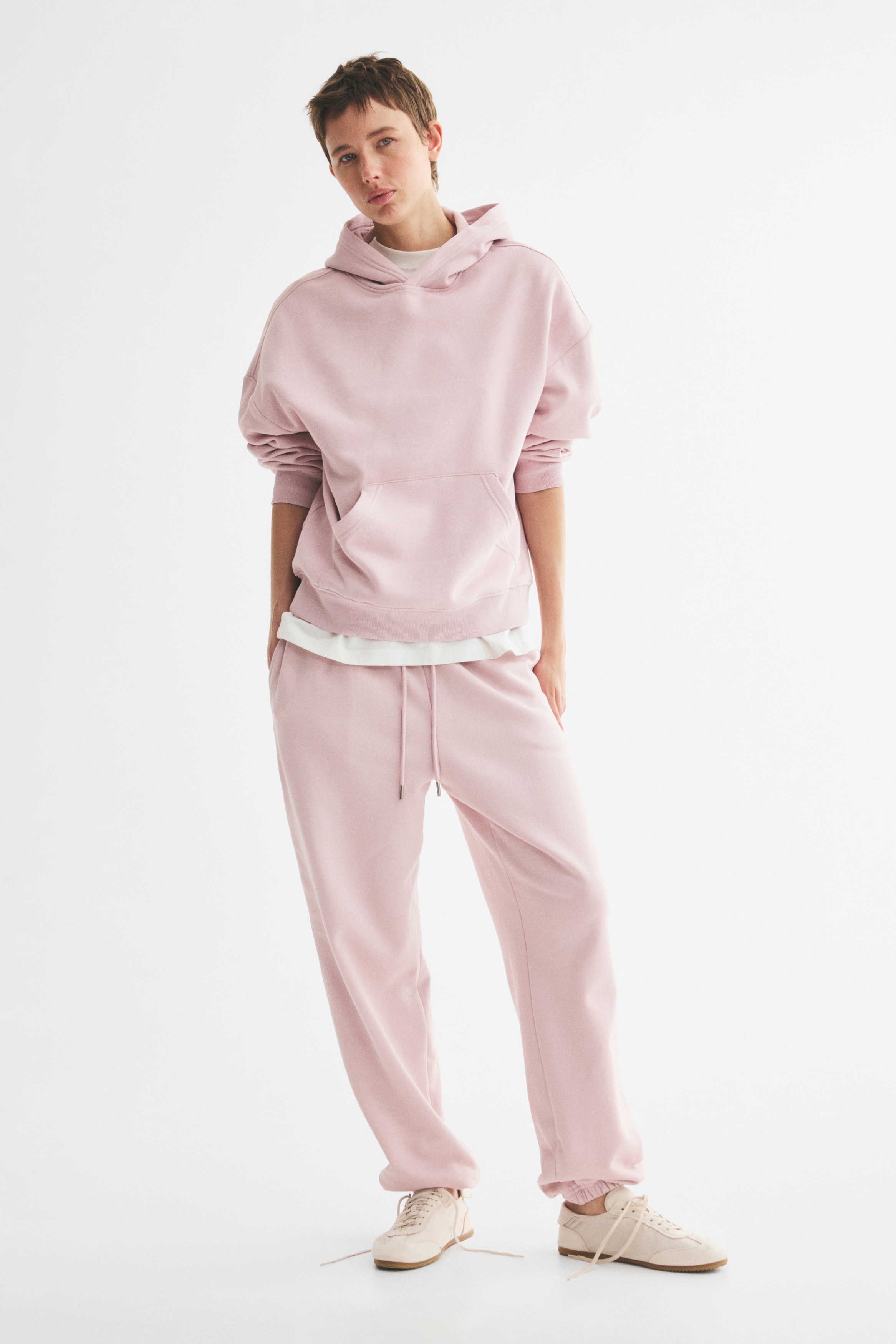Pantalón de chándal en mezcla de algodónAuxiliar