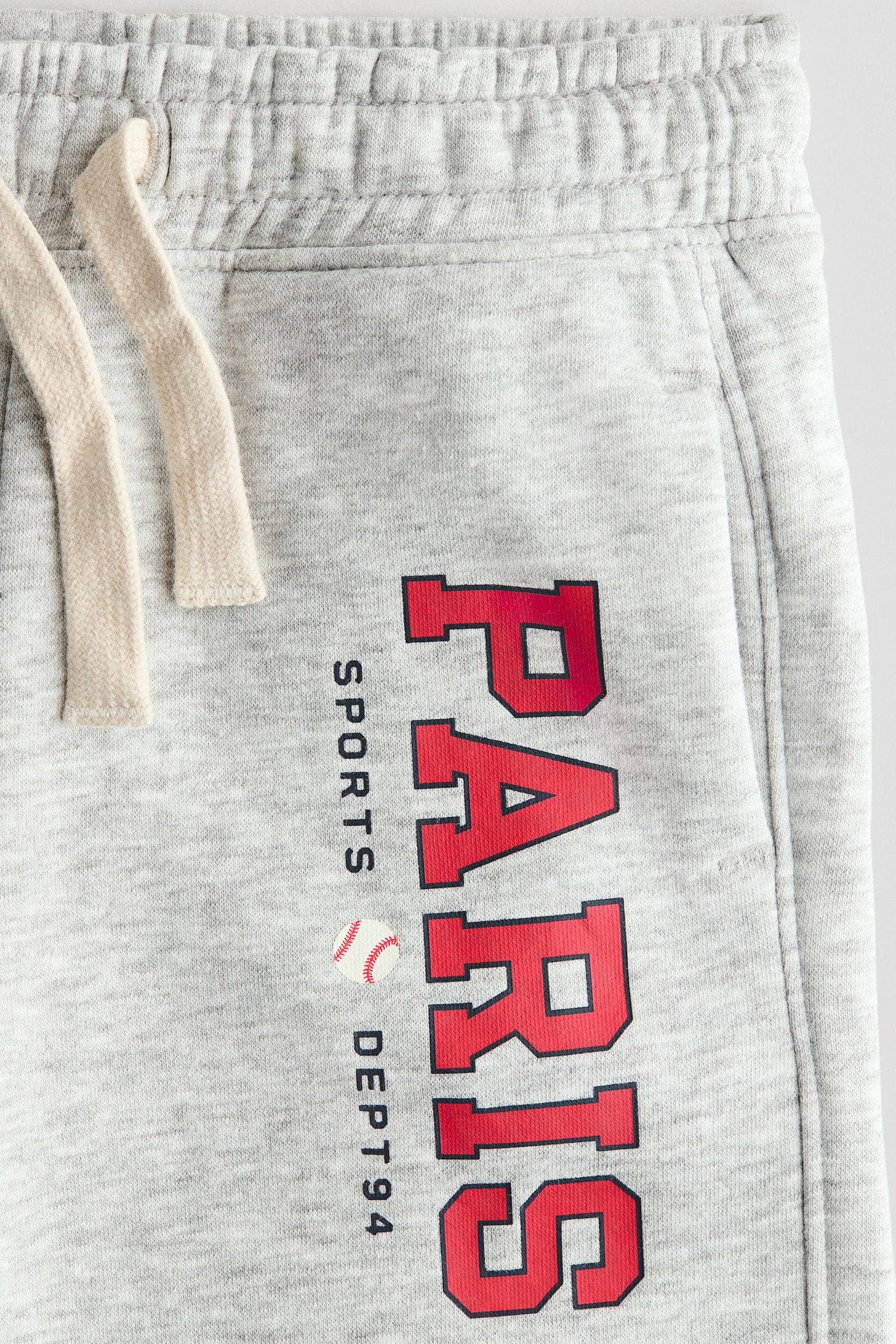 Pantalon jogger avec détails brodés - Gris clair chiné/Paris/Vert/Bleu clair/Everyday Club/Bleu marine/tennis - 3