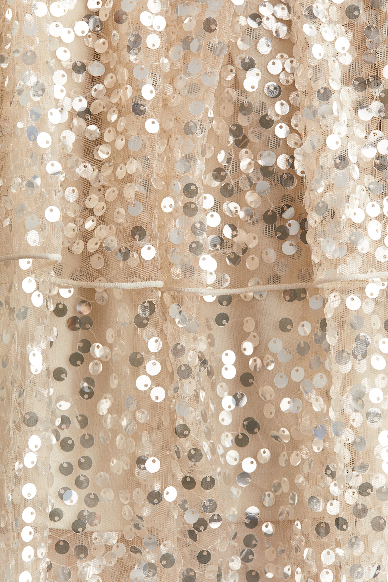 Vestido con lentejuelas - Beige claro/Dorado/Negro - 2