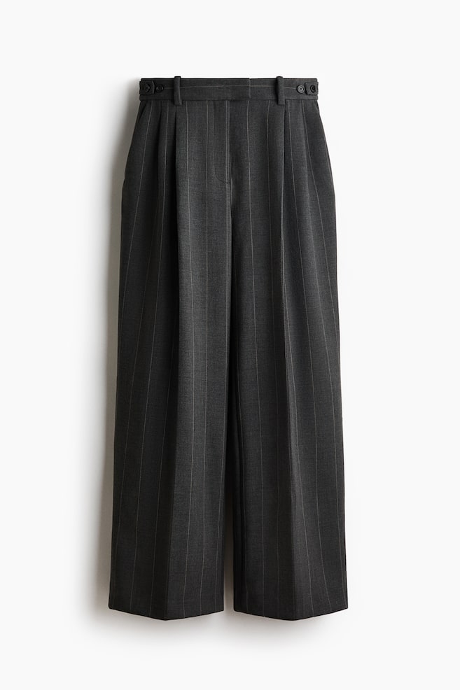 Elegante Hose - Dunkelgrau/Nadelstreifen - 1