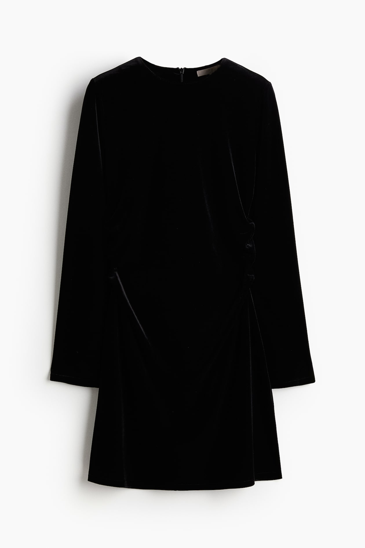 princess polly baby blue dress Black Double Ruched Long Sleeve Bodycon Dress – AX Paris main image 1