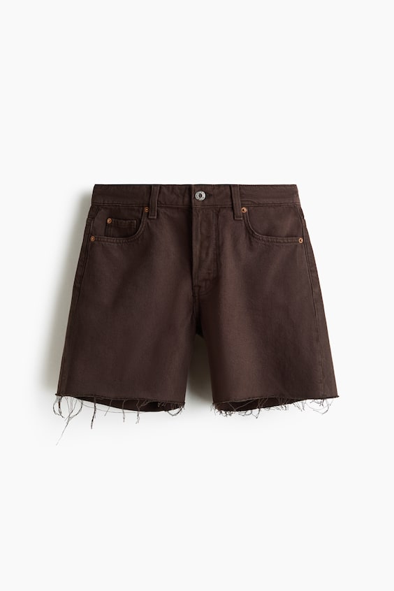 Женские шорты H&M Raw-Edge Denim Shorts