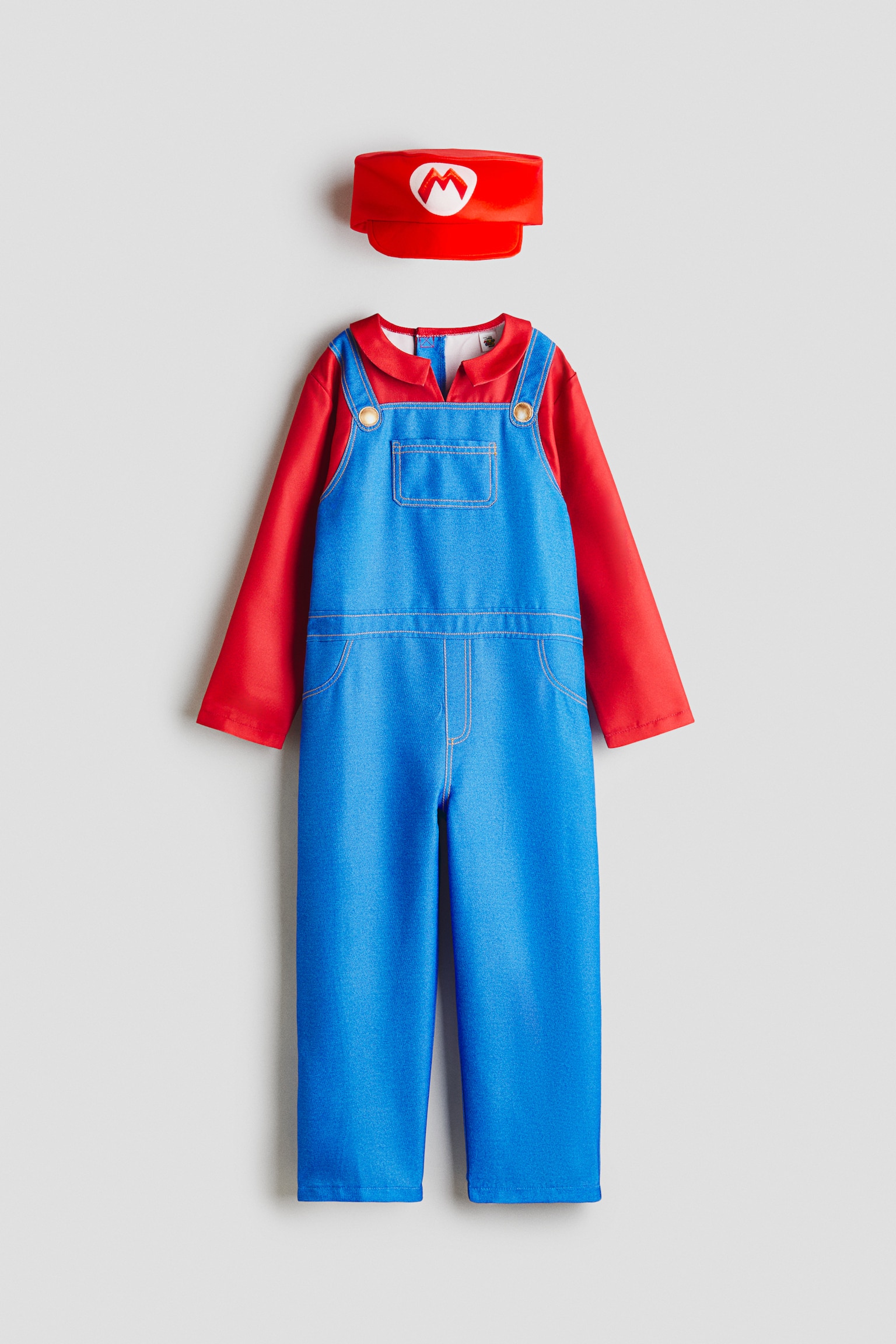 2-piece fancy costume set - Blue/Super Mario - 1