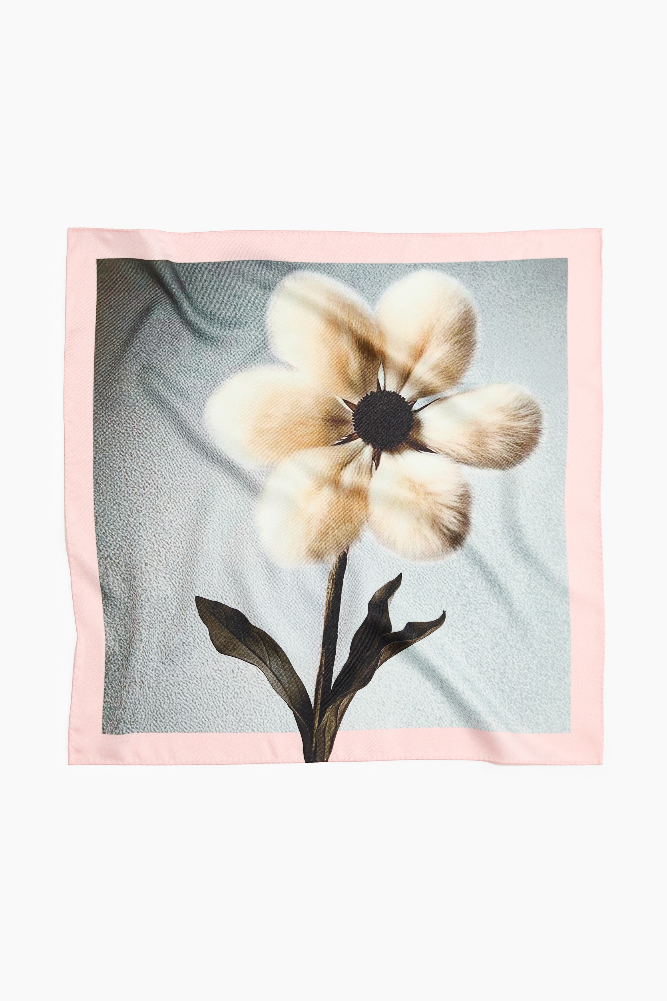 Printed Scarf - Light pink/light beige