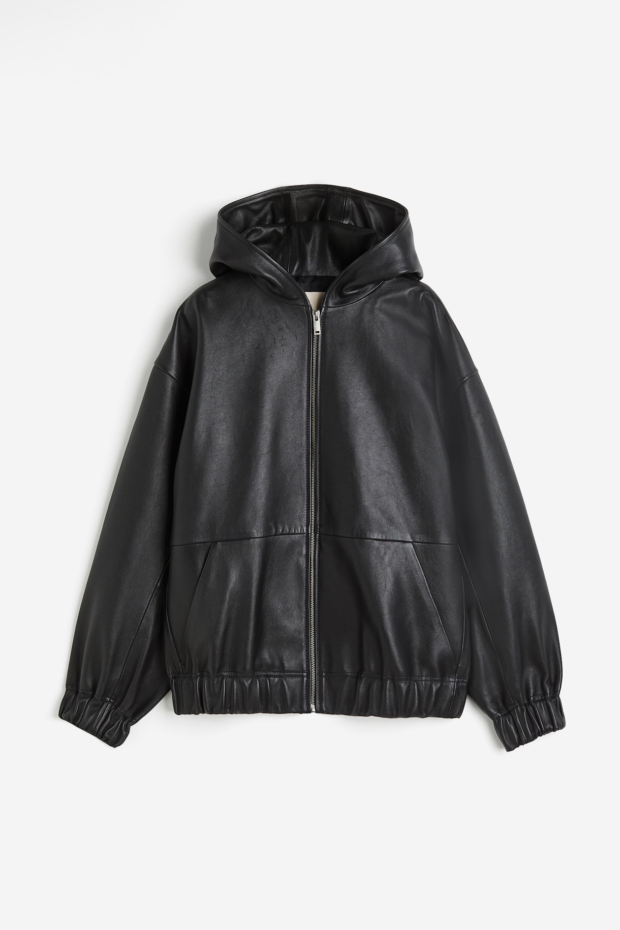 Giacca in pelle con cappuccio Nero DONNA H&M IT