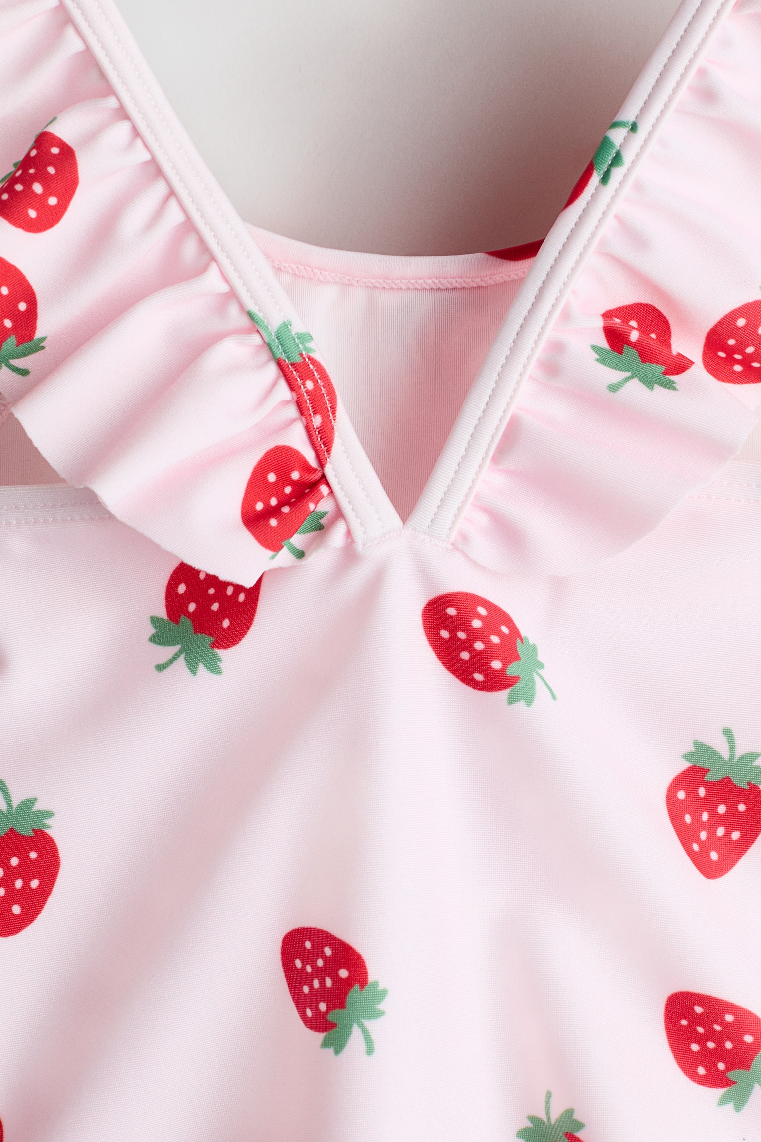 Traje de baño con volante - Rosa claro/Fresas/Rosa/Floral - 2