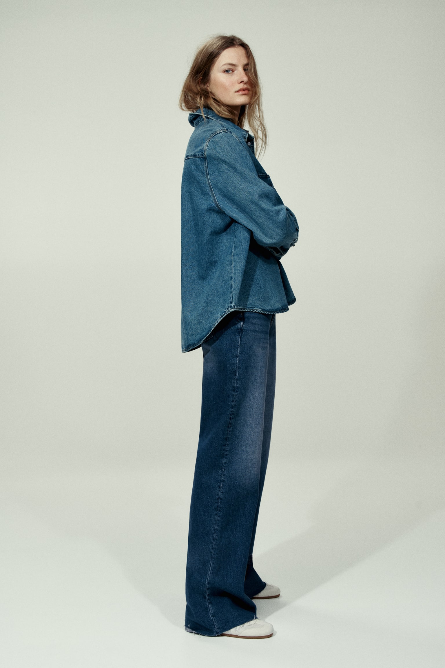 Wide High Jeans - Dark denim blue/White/Denim blue/Navy denim blue/Light denim blue/Navy denim blue/Washed denim blue/Dark denim grey/Dark brown/Light denim blue/Dark denim blue/Denim blue/White - 3