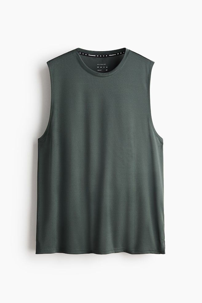 Regular-Fit Sports Tank Top with DryMove™ - Pine green/Dark blue/Light gray/White/Brown/Matcha green/Light dusty green/Black/Dusty green/Beige - 1