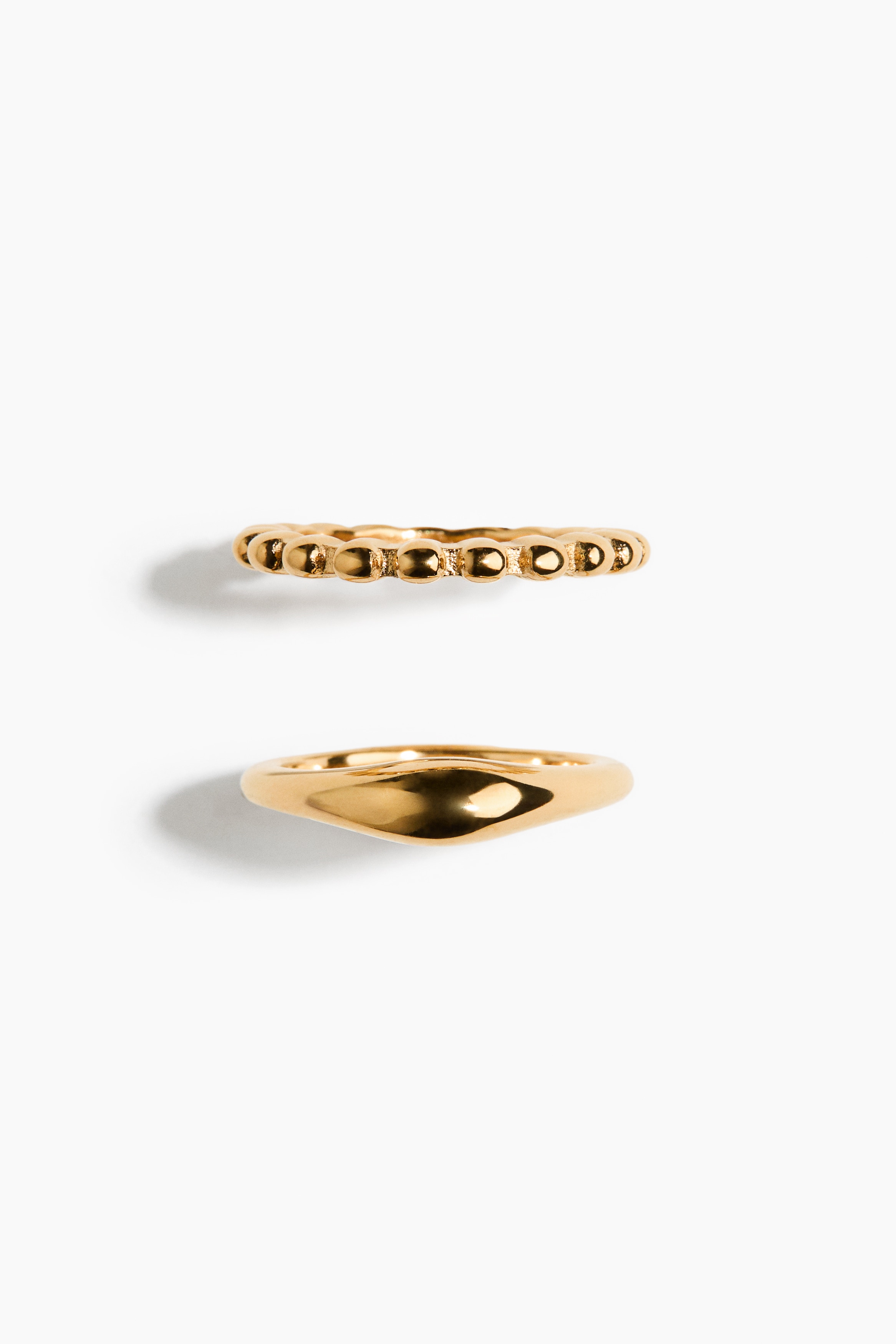 Lot de 2 bagues - Gold-coloured