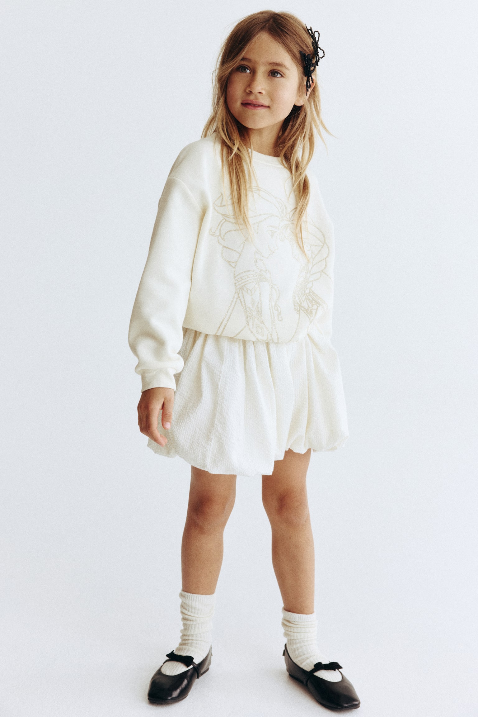 Printed sweatshirt - White/Frozen/Pink/Lilo & Stitch/Light blue/Lilo & Stitch/Light pink/Minnie Mouse/Cream/Bluey/Cream/Minnie Mouse/Light blue/Frozen/Light beige/Lilo & Stitch/Cream/Hello Kitty/Light beige/Bambi/Pink/Tweety/Turquoise/Gabby's Dollhouse/White/Kuromi/Light blue/Cinnamoroll/Light purple/Pink/Light yellow/Squishmallows/White/Hello Kitty/Cream/Snoopy/Red/Hello Kitty - 3