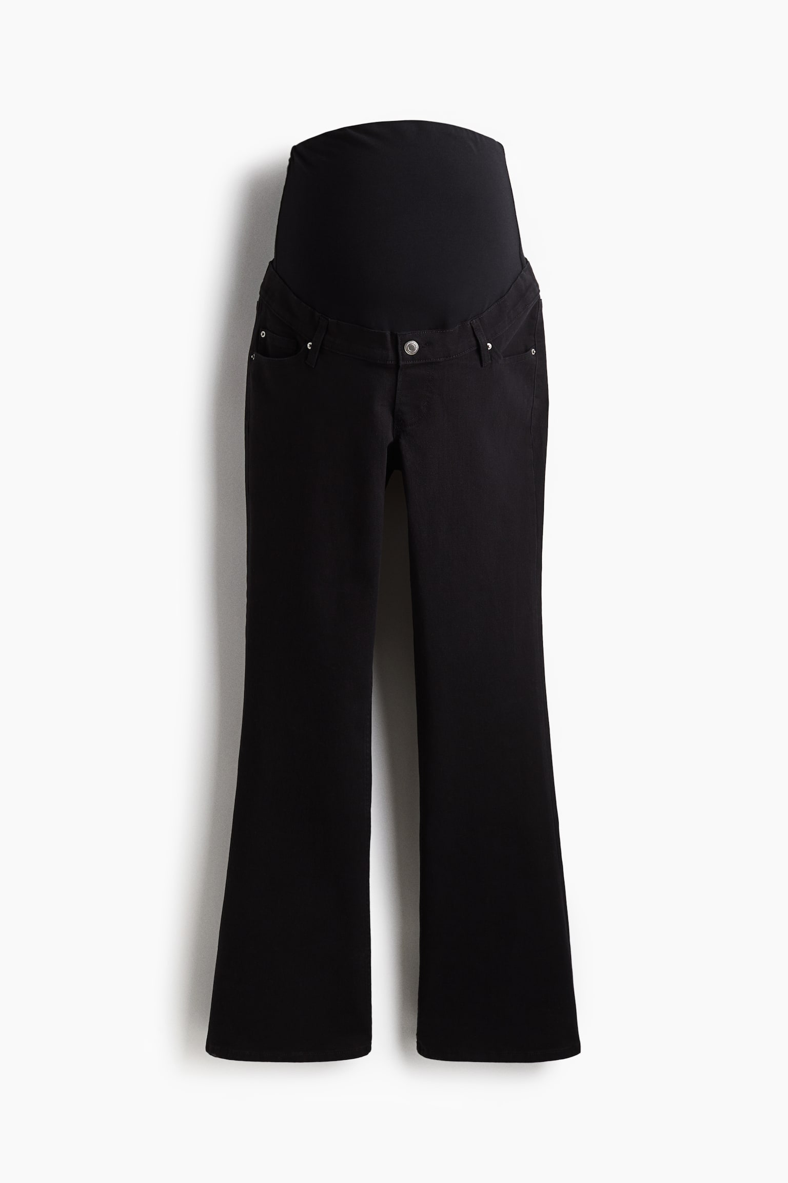 Женские джинсы H&M Mama Flared, цвет: Чёрный — фото 1