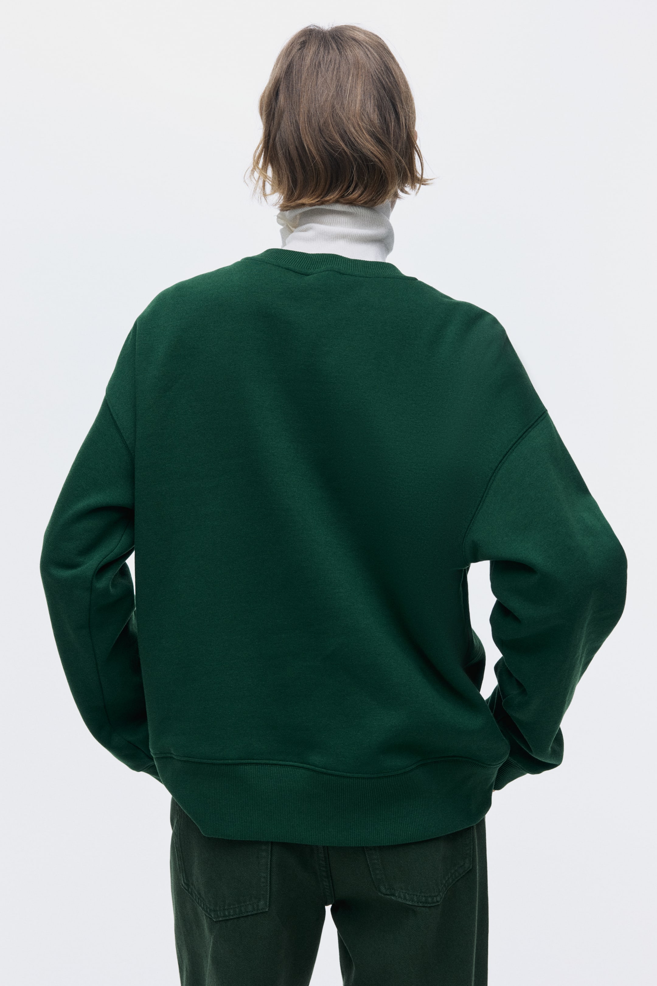 View larger image: Sweatshirt with Motif - Dark green/Chicago - Ladies | H&M US 3