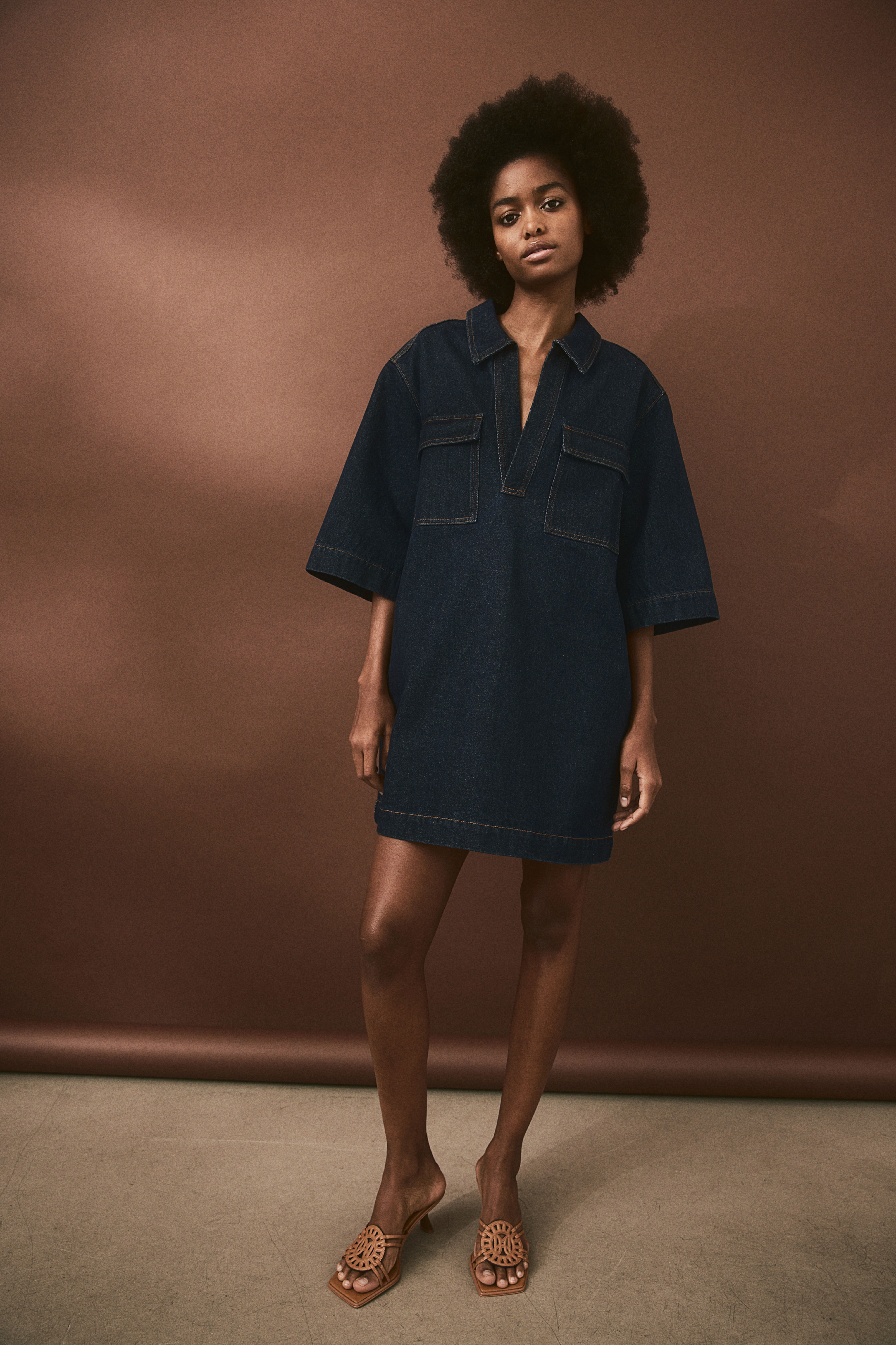 H and m fashion jean dress