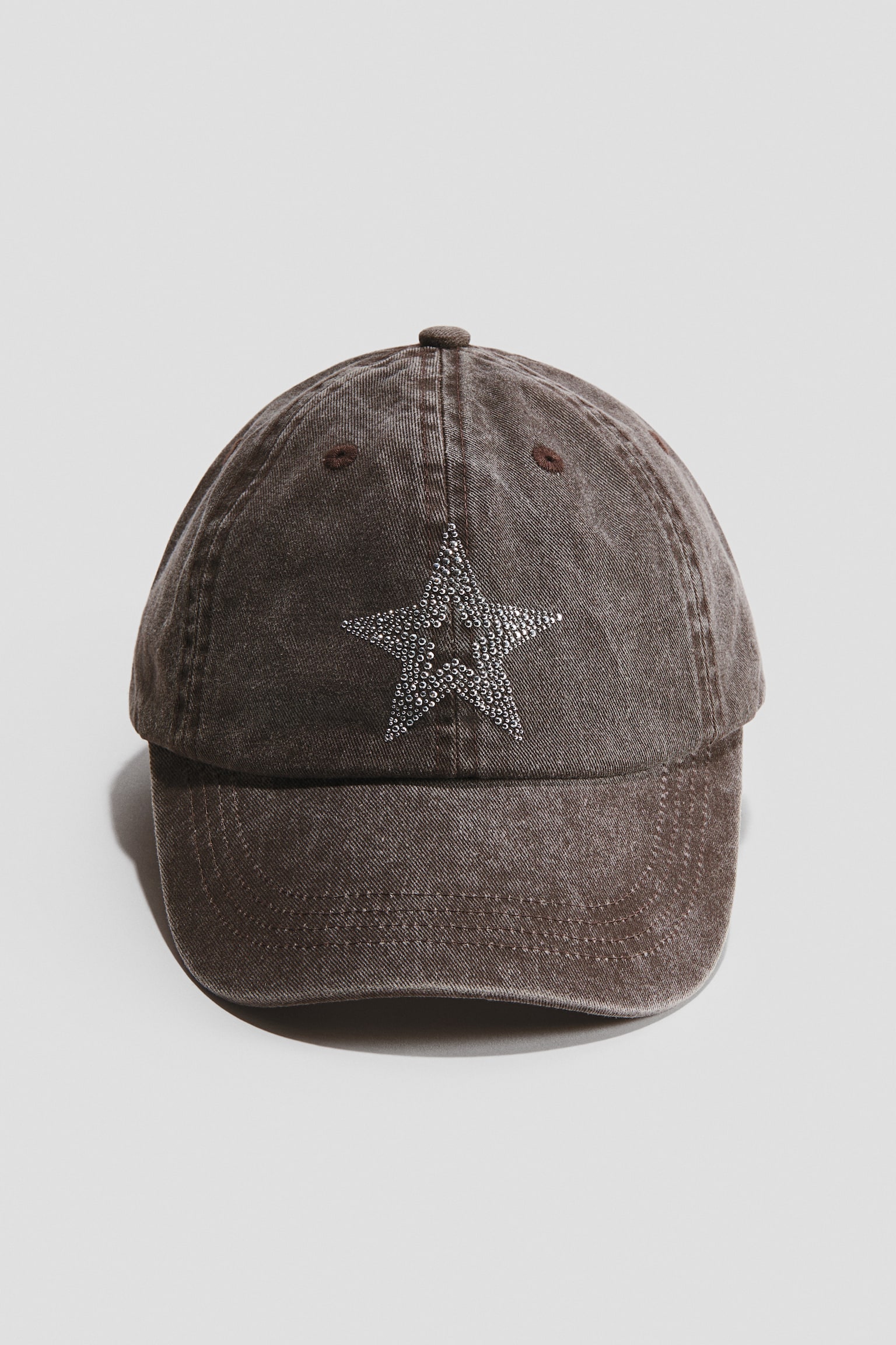 Cap - Dark dusty brown/Star - 1