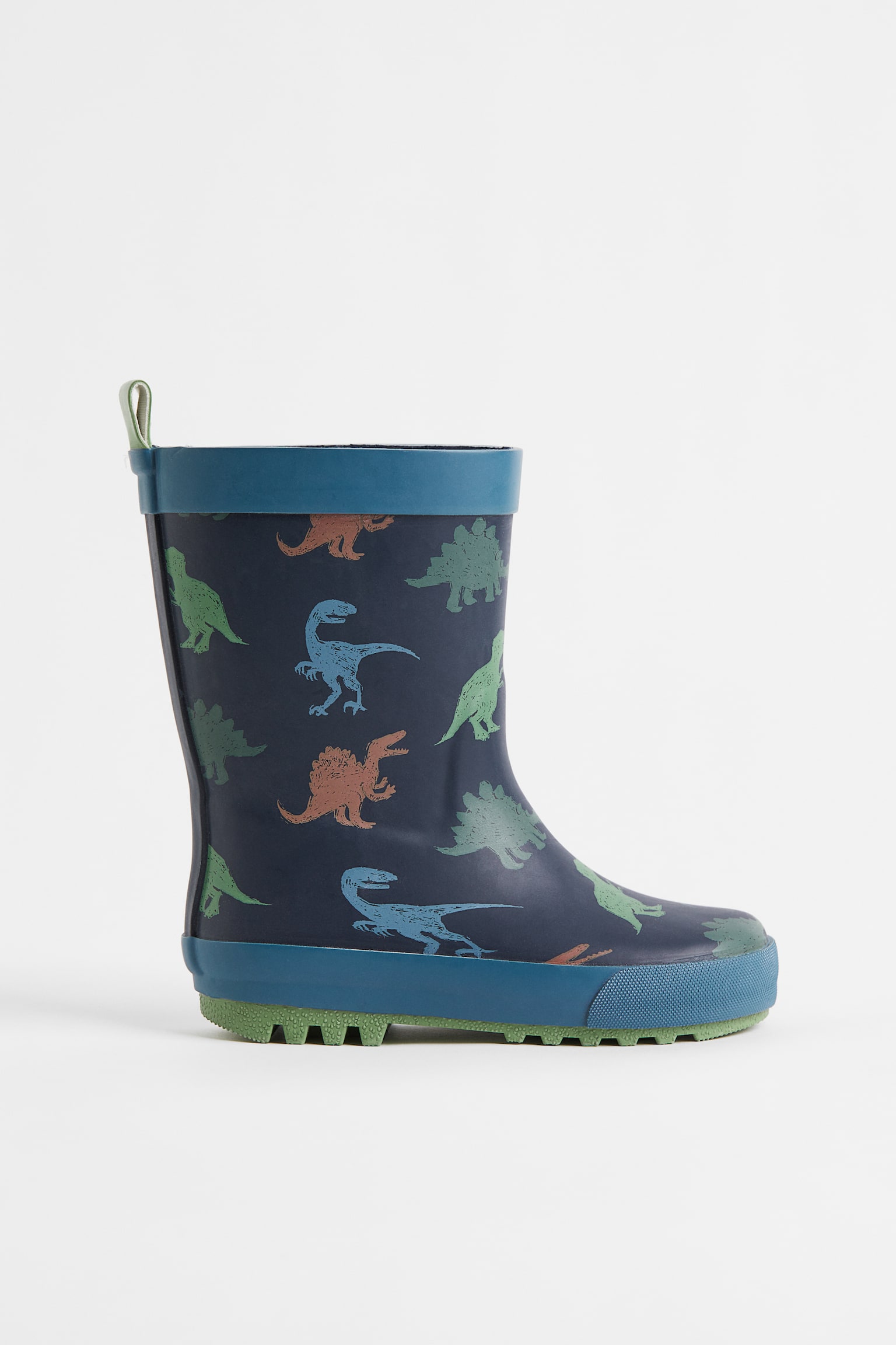 Print Gumboots - Navy blue/Dinosaurs - 2