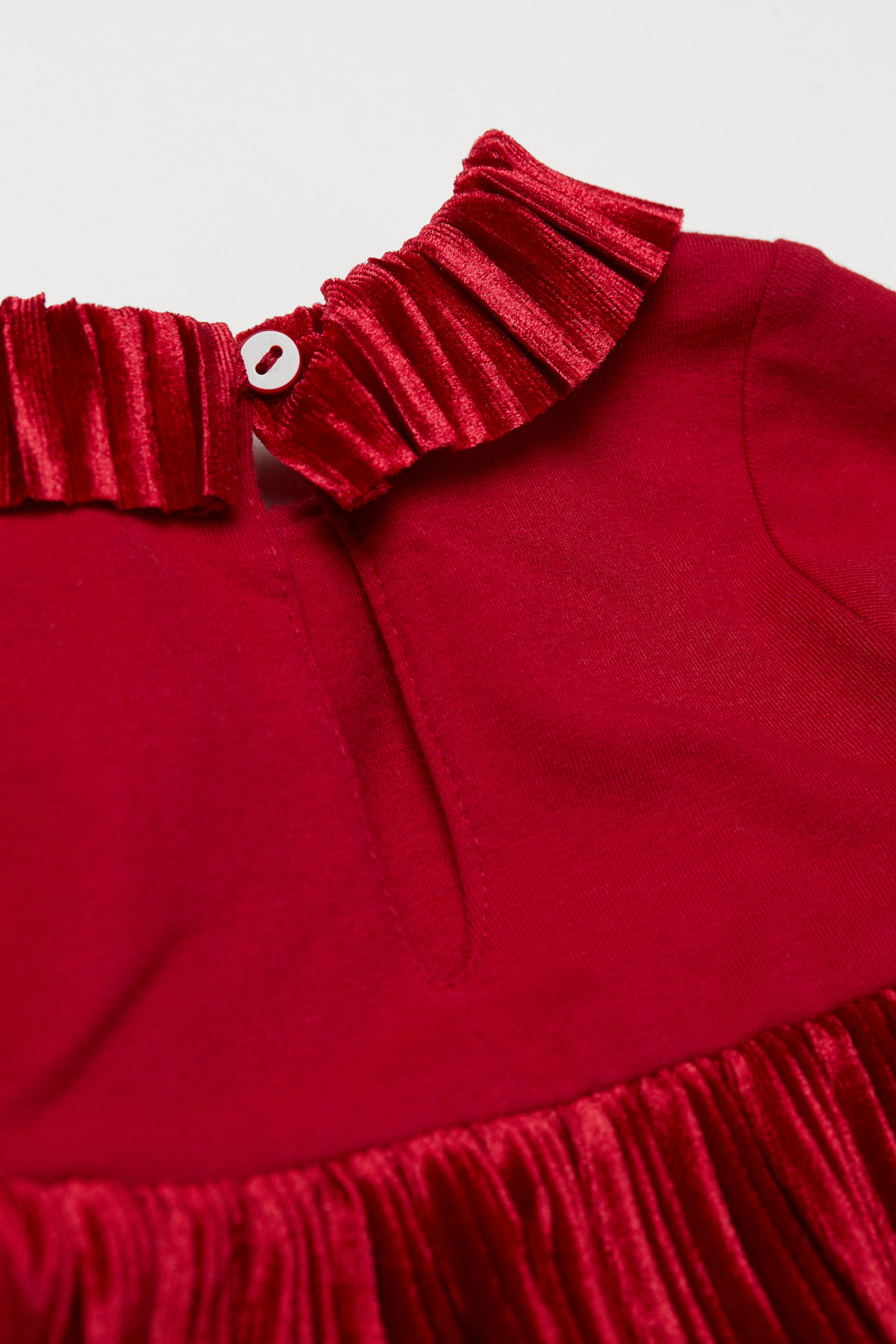 View larger image: Pleated bodysuit dress - Red - Kids | H&M 4