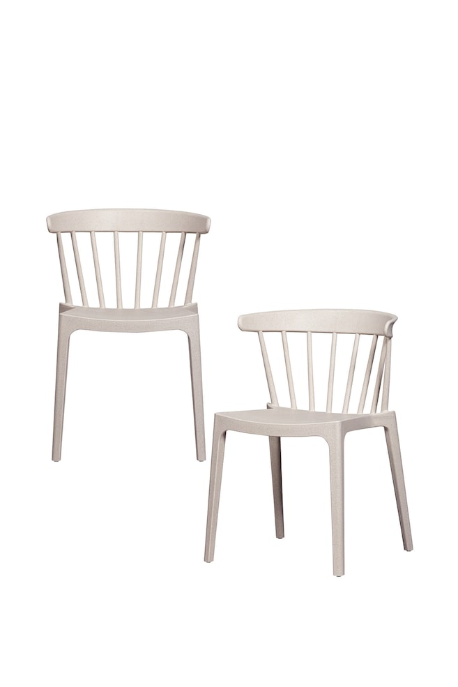 Bliss Sillas De Jardín - Juego De 2 - Blanco/Marrón/Negro/Verde/Marrón/Morado/Rosa - 1