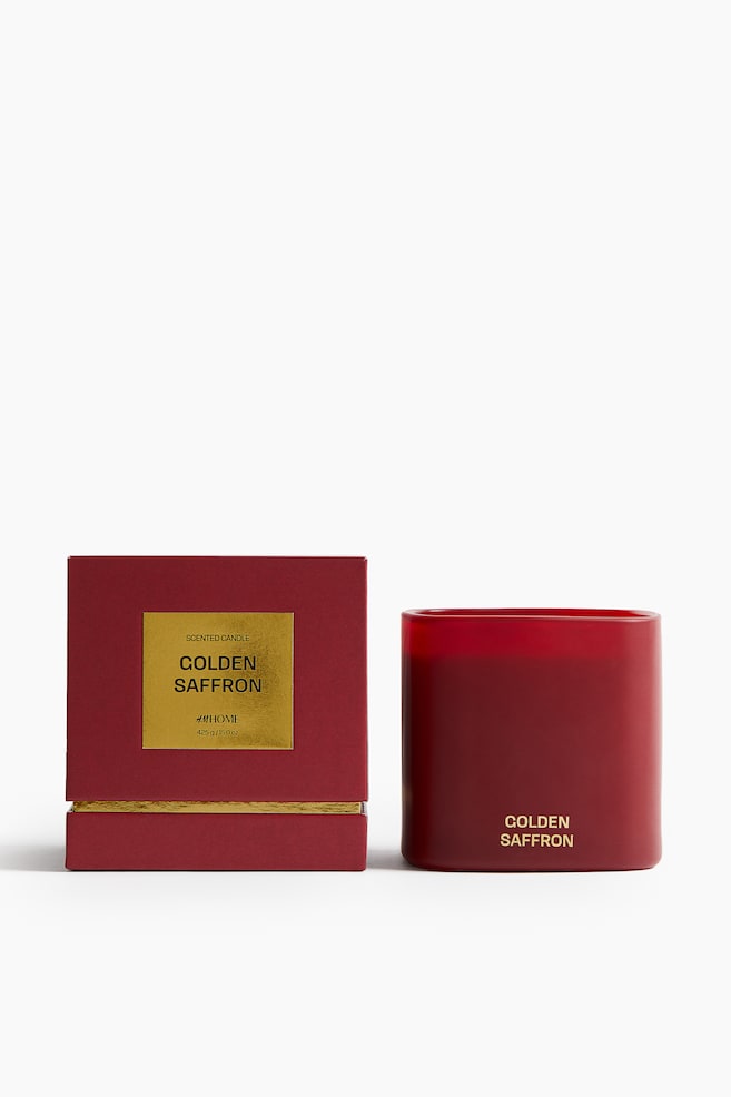 Stort duftlys i glassbeholder - Golden Saffron - 1