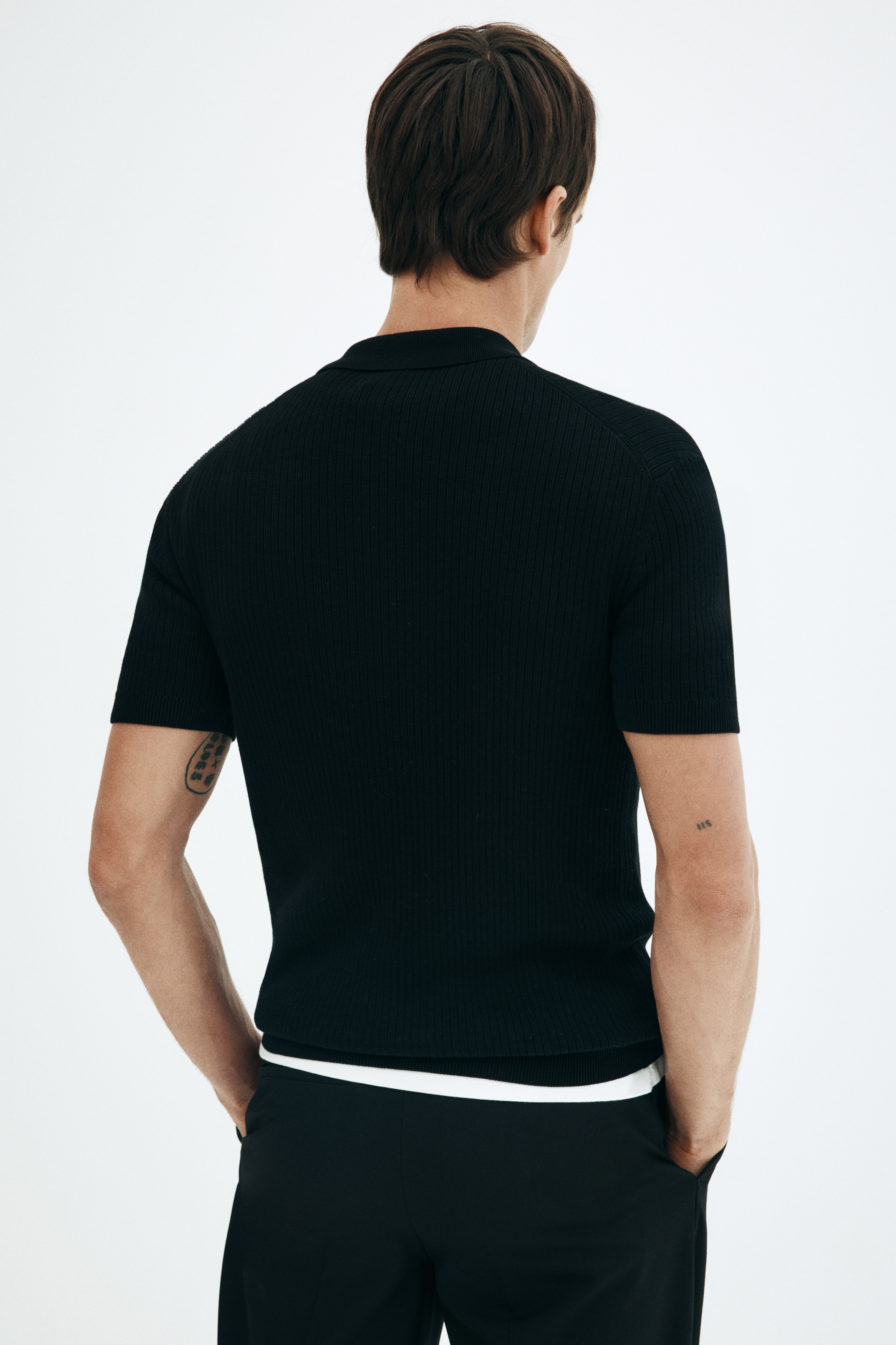 Slim Fit Zip-top polo shirt