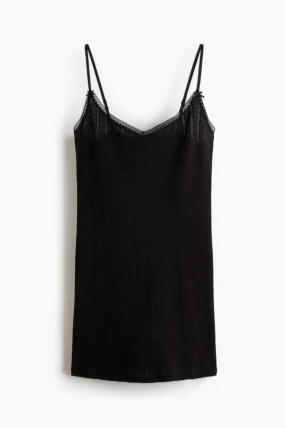Женская хлопковая сорочка H&M Pointelle