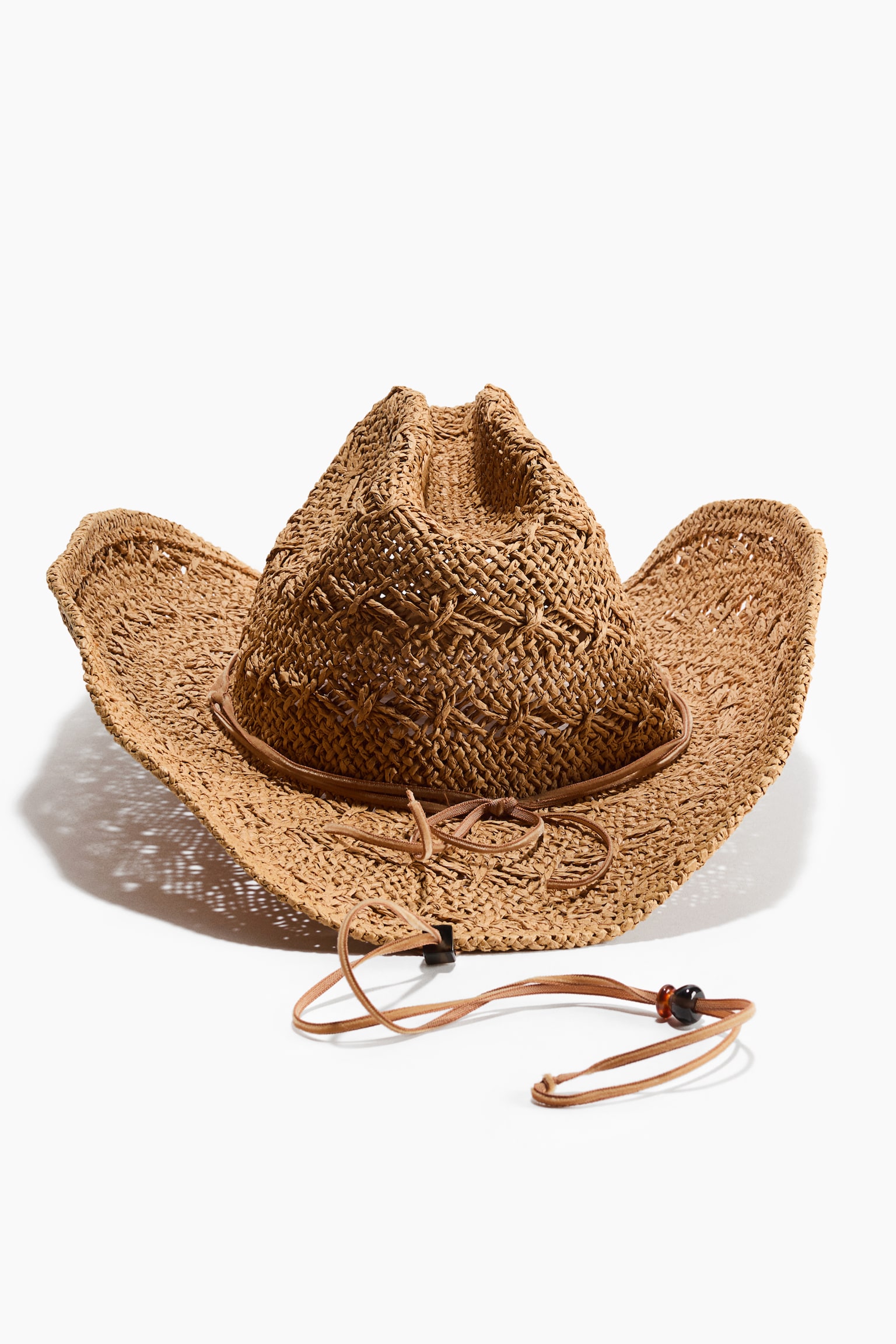 Sombrero vaquero de paja - Beige - 2