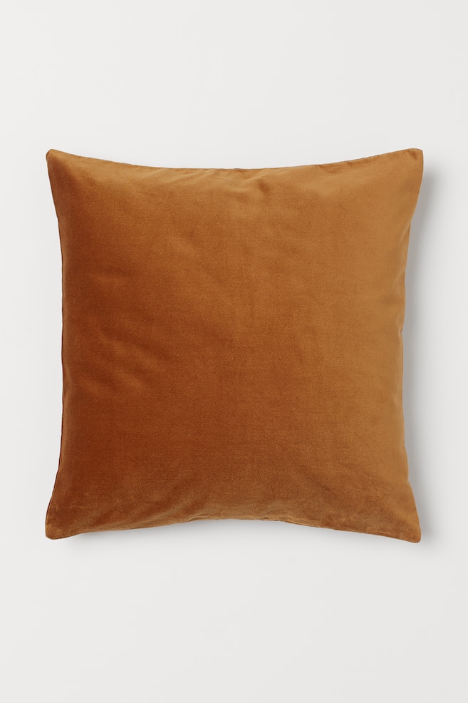 Velvet cushion cover - Light brown/Light grey/Light beige/Light blue/dc - 2
