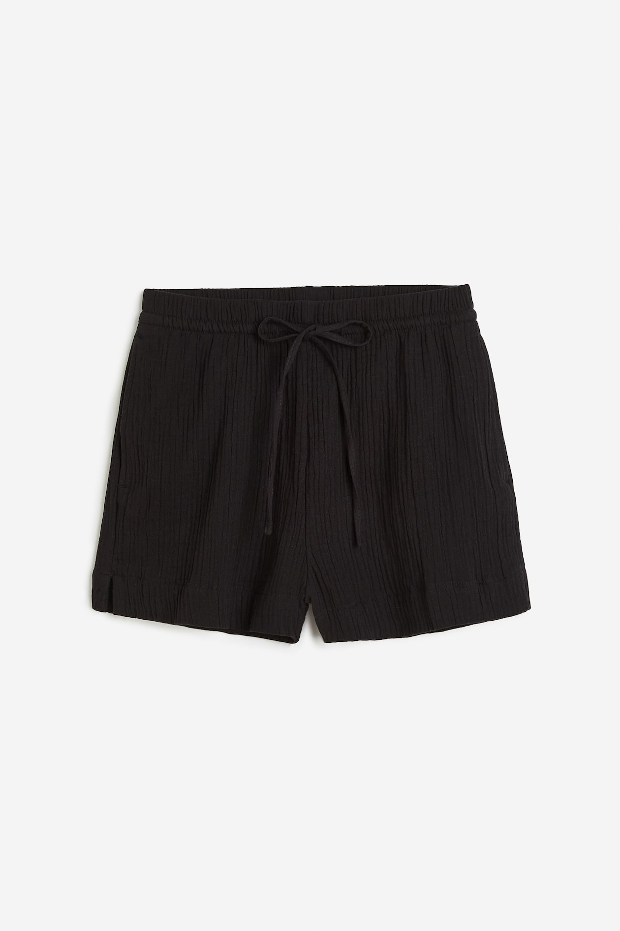 Cotton shorts Black Ladies H&M IN
