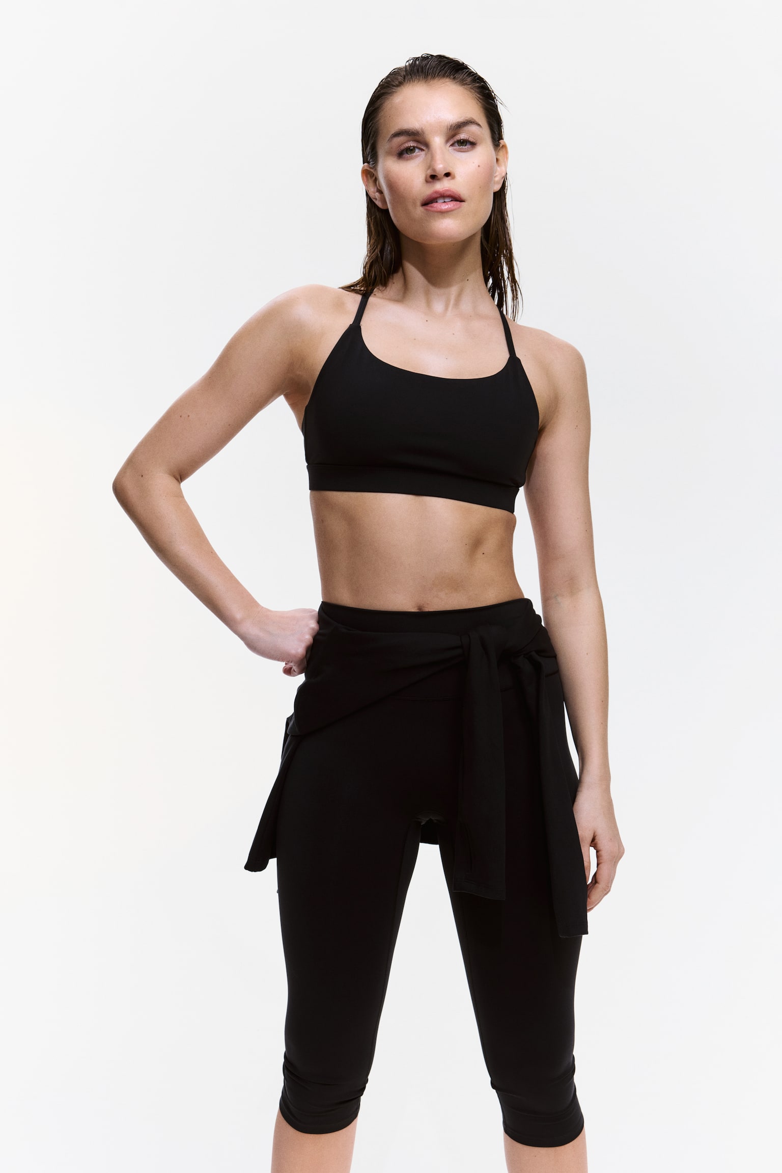 SculptMove™ Sports bra - Black/Warm brown/Cobalt blue - 7