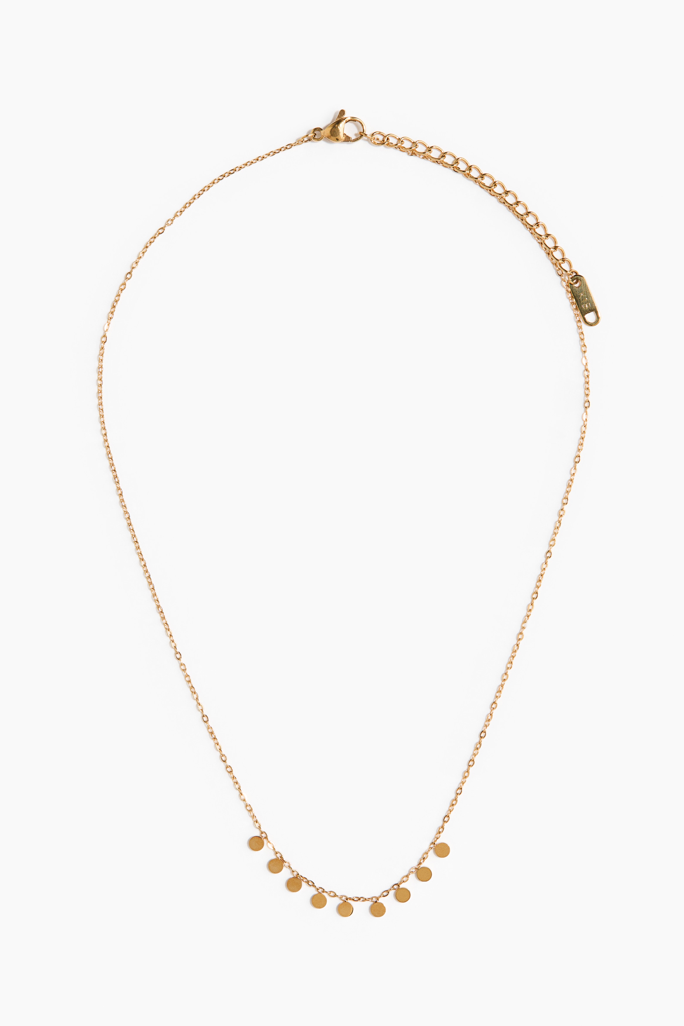 Waterproof charm necklace - Gold-coloured