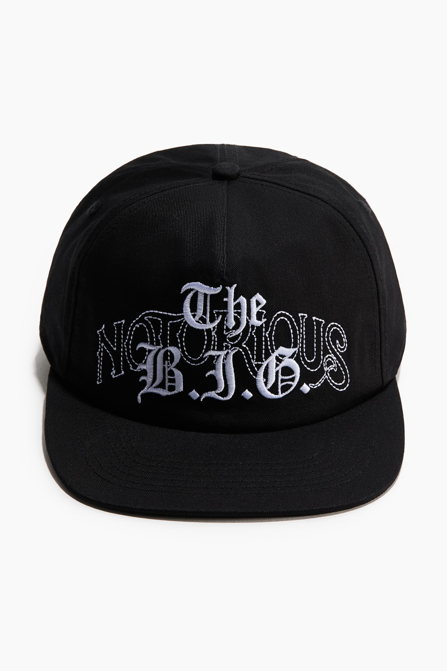 Embroidered-motif cap - Black/The Notorious B.I.G./Blue/Wu-Tang Clan