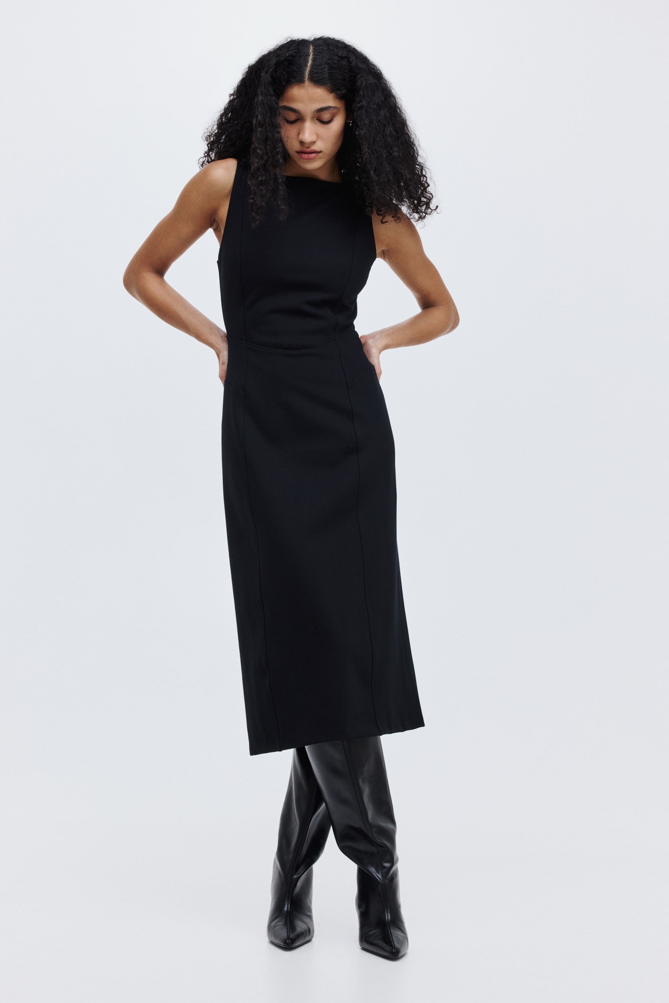 Agrandir l'image: Robe en jersey romanite - Noir - FEMME | H&M CH 2