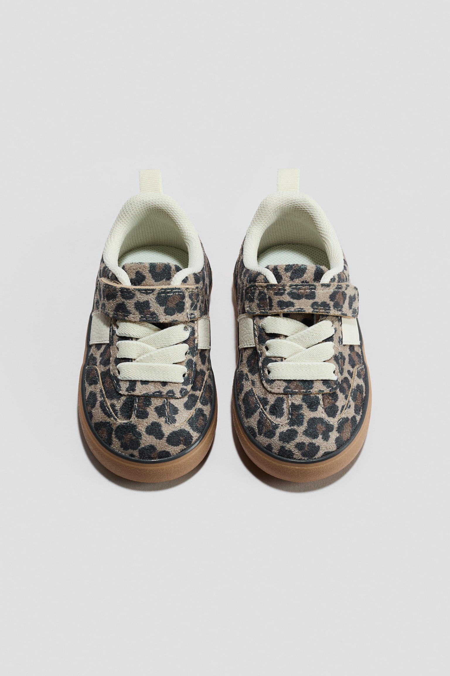 סניקרס - בז'/מנומר/לבן/ורוד בהיר/שחור/קולור בלוק/ירוק מאובק - 2