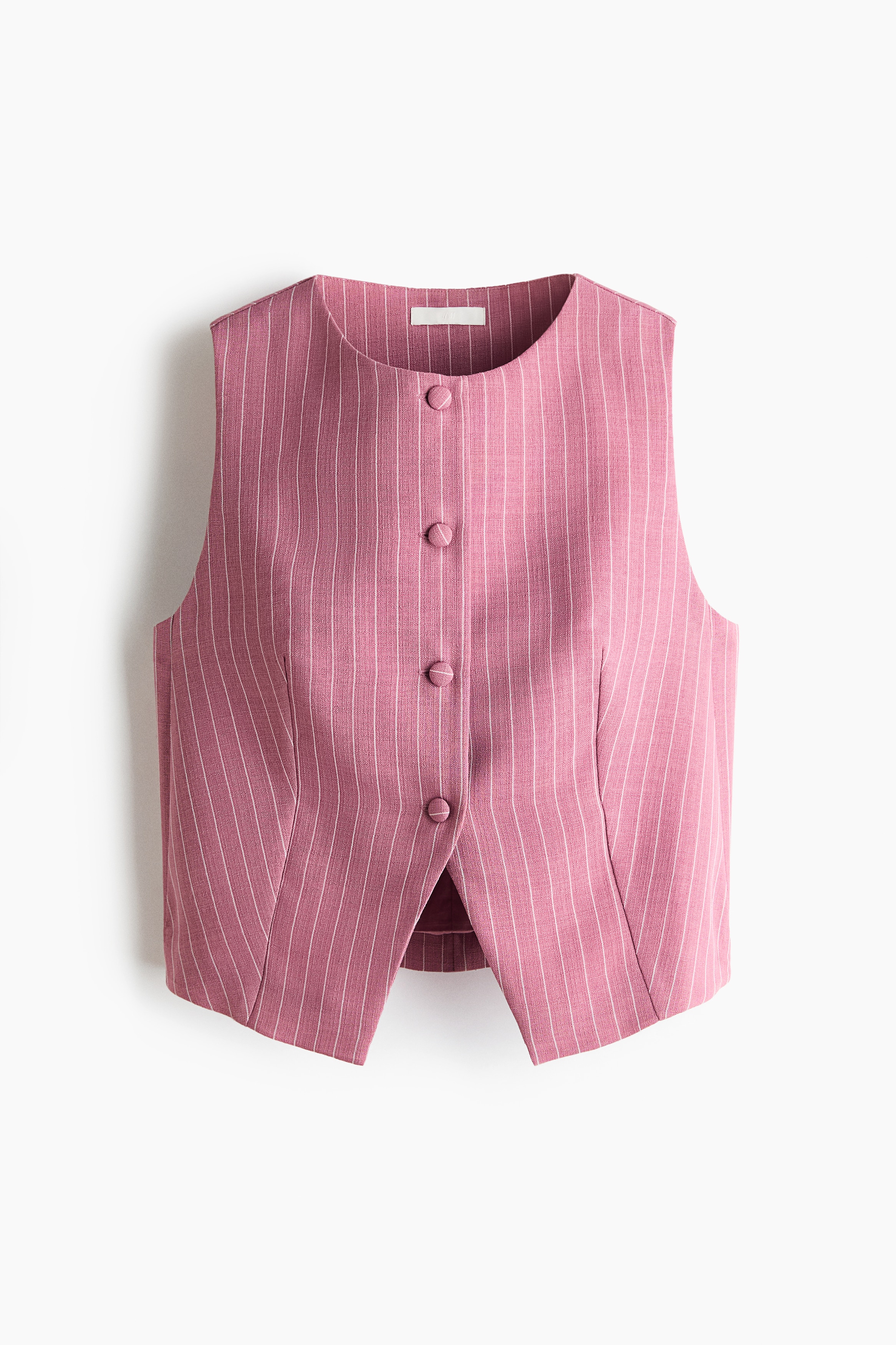 Textured-weave waistcoat