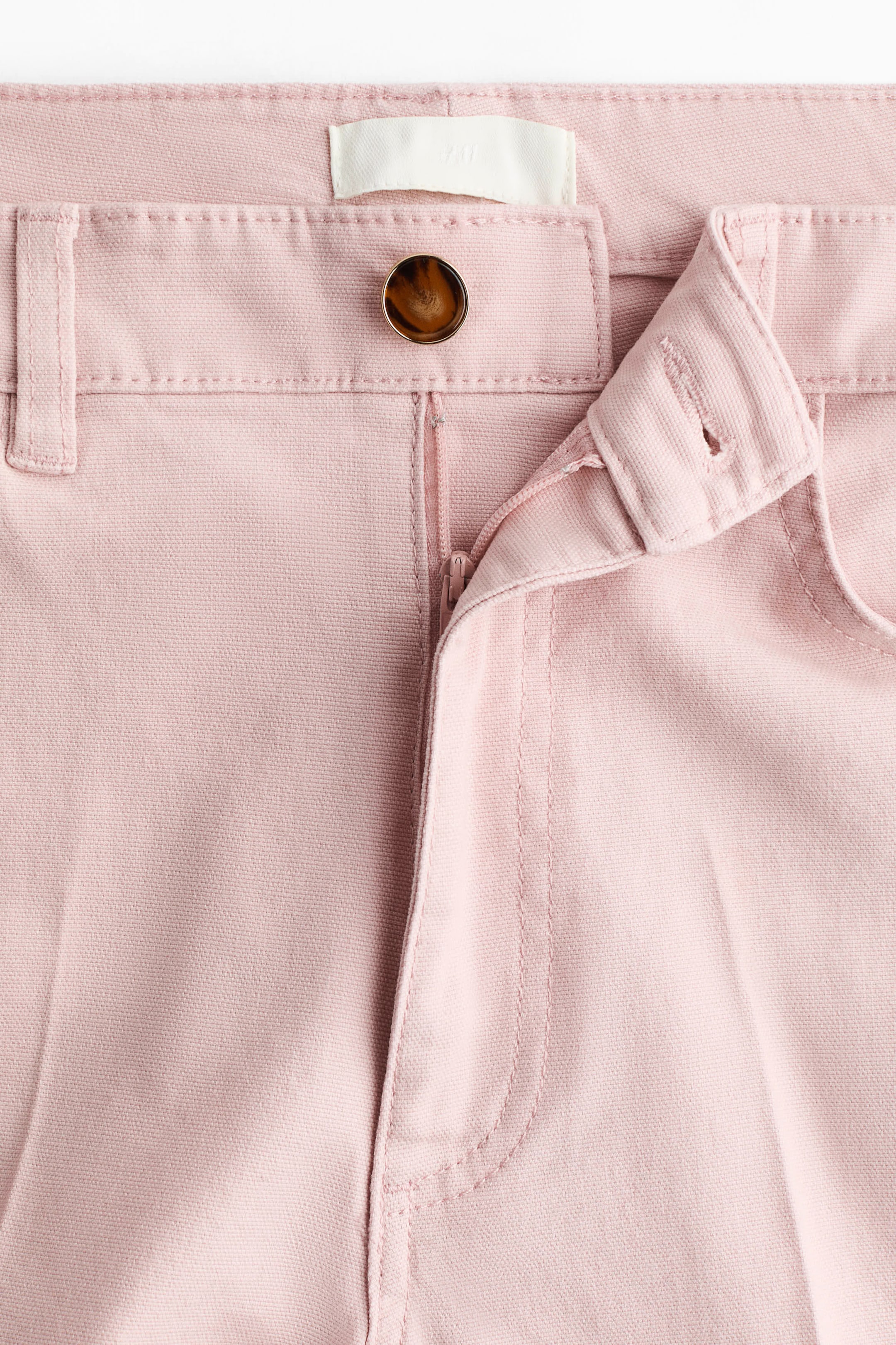 Pantalon coupe bottillon en toile de coton