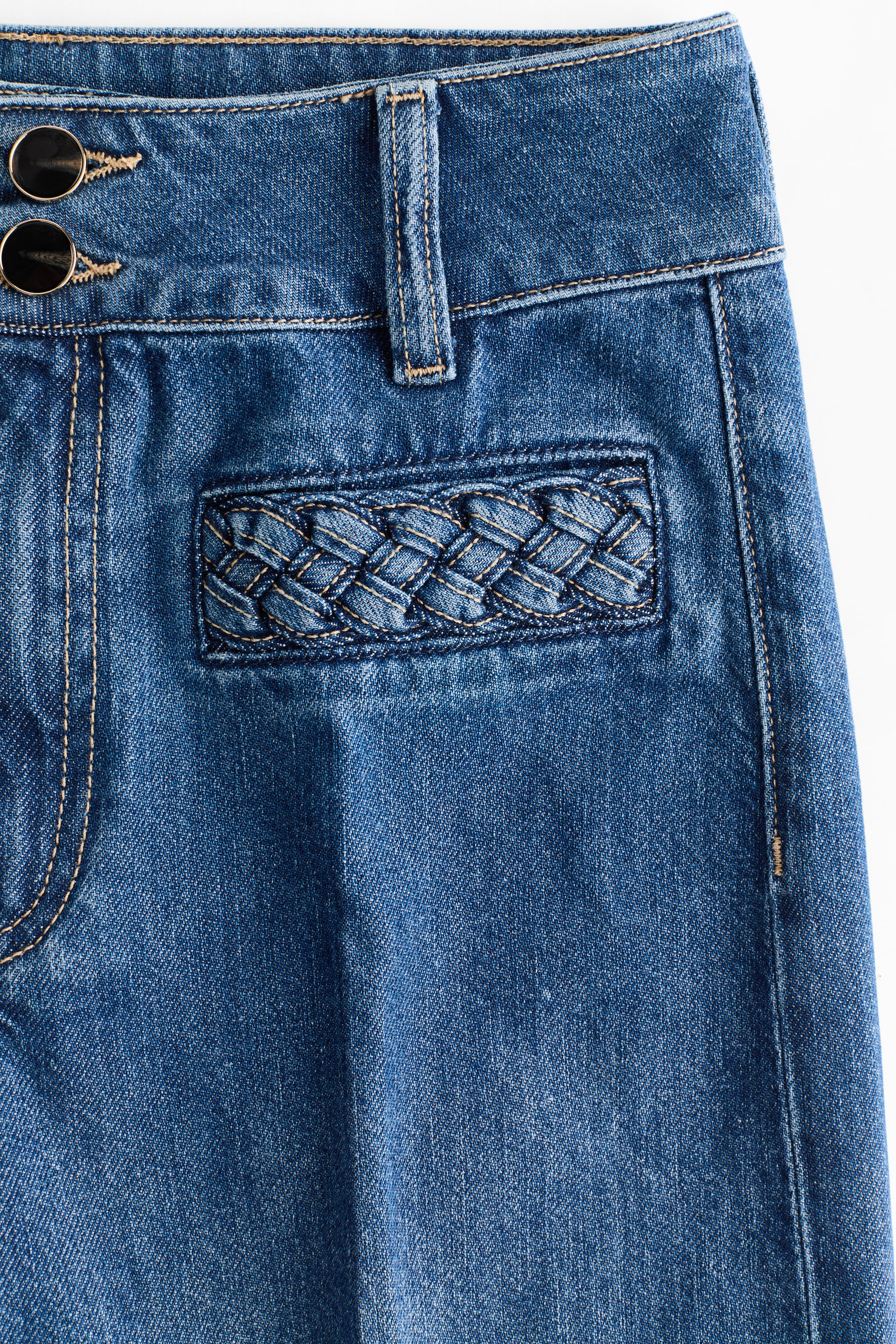 Zobacz większy obraz: Wide High Jeans - Niebieski denim - ONA | H&M PL 6