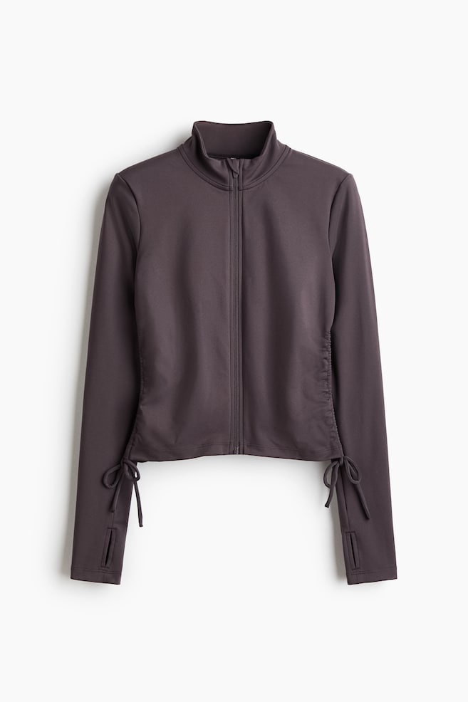 Activewear Jacket with SoftMove™ - Truffle gray/Black - 1