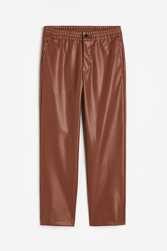 Relaxed Fit Pull-on trousers - Brown - 2