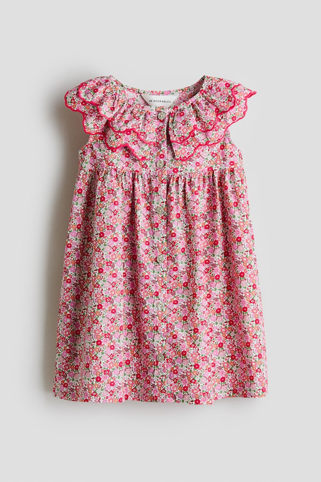 Robe en mousseline de coton - Rouge/fleuri/Blanc/Rose ancien/Rose/fleuri - 1