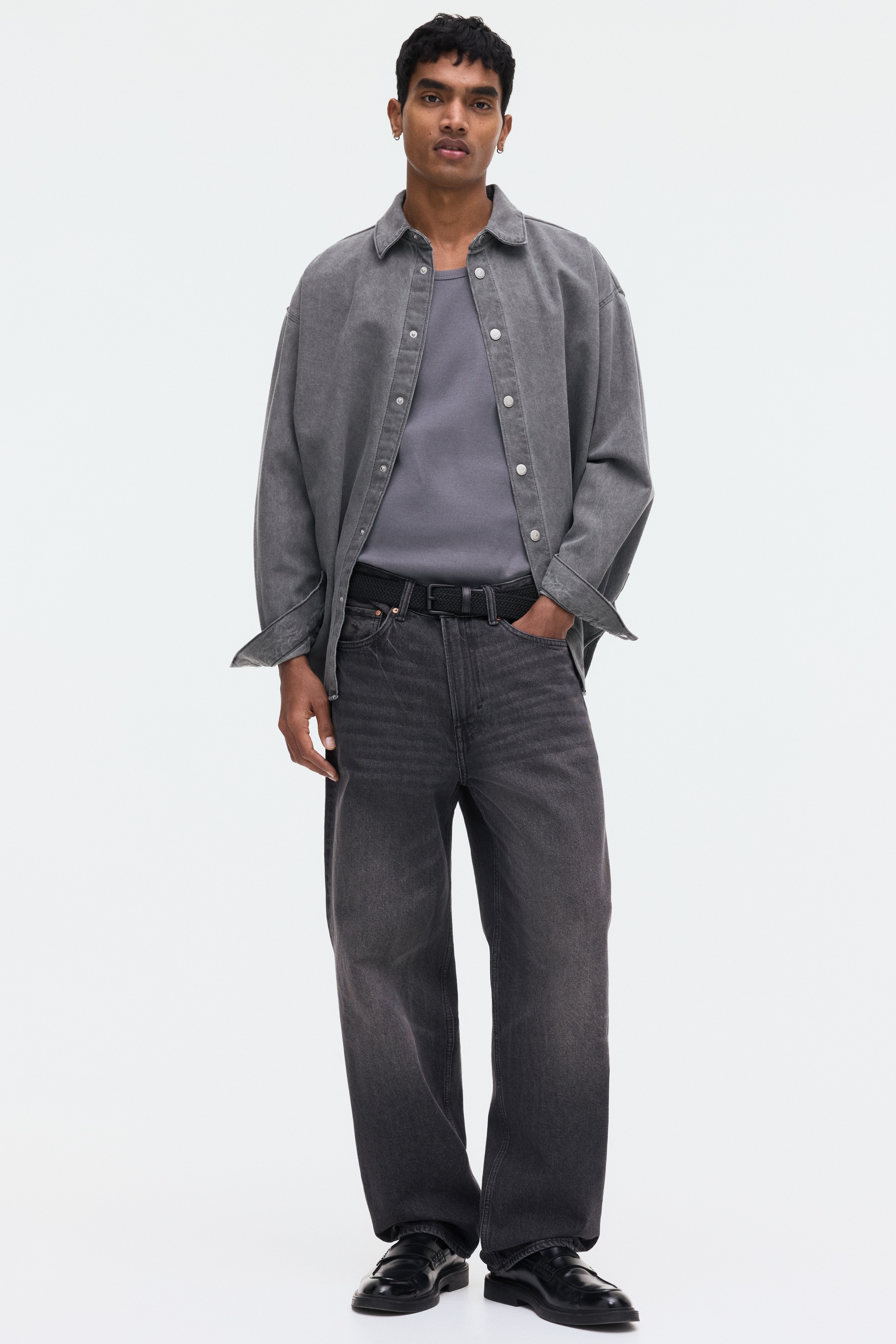 スリムフィット リブタンクトップ - ブラック - Men | H&M JP