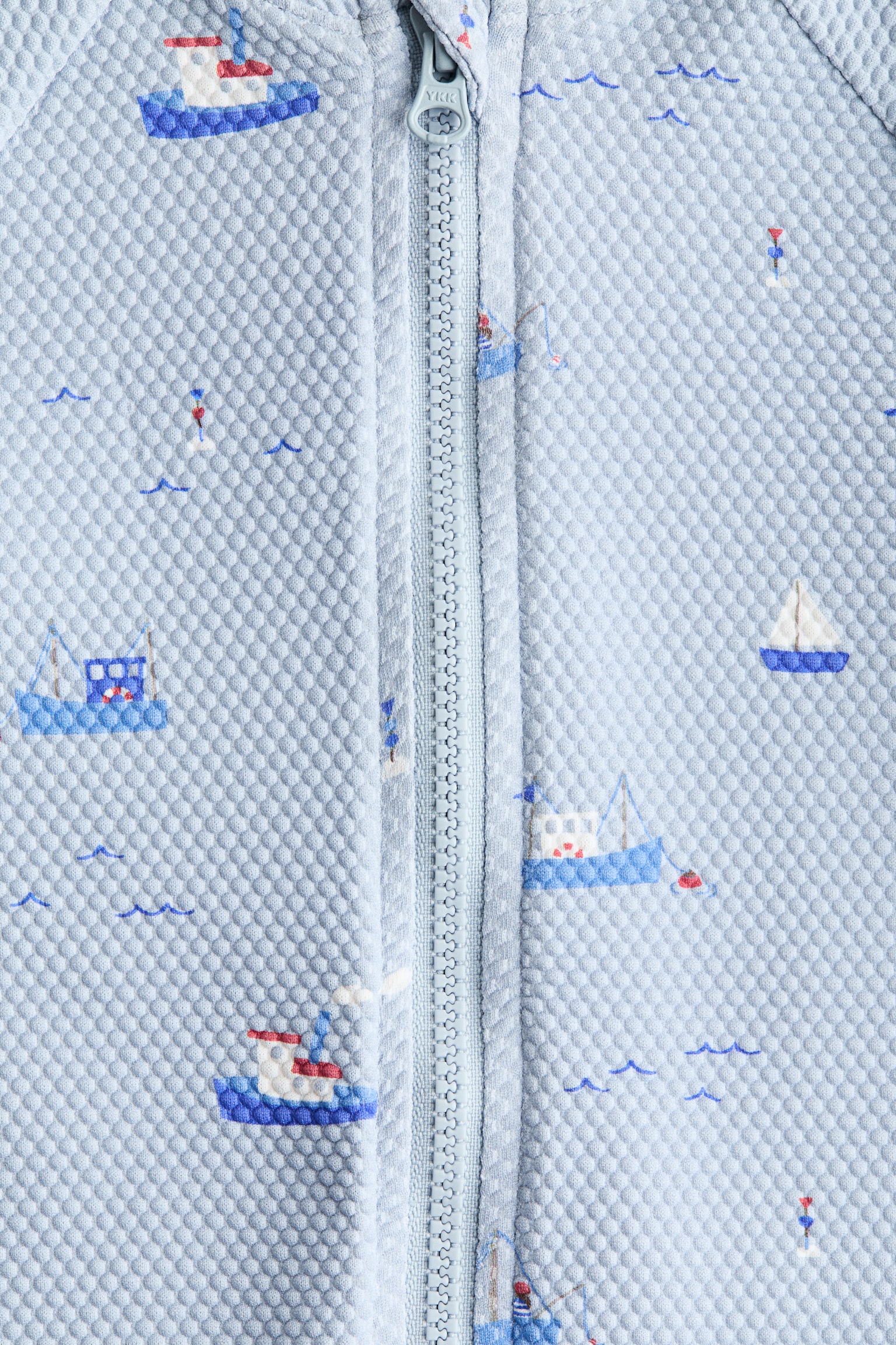 UPF 50 Swimsuit - Light blue/Boats - 2