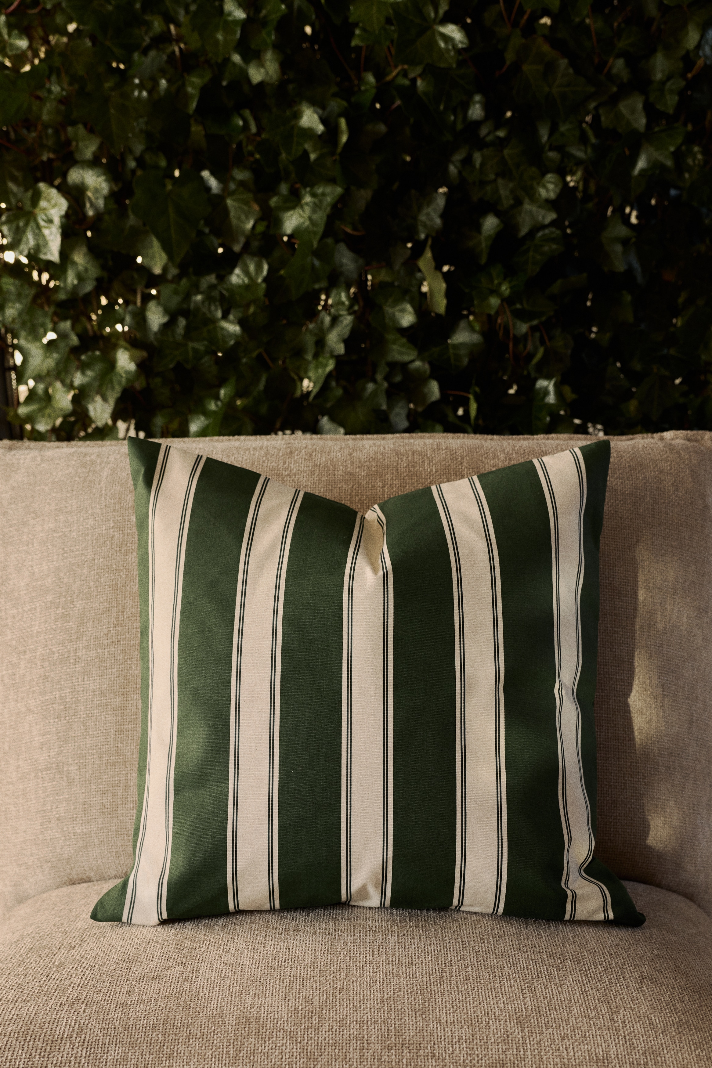 Outdoor Cushion Cover - Dark green/striped/Orange/striped/Beige/striped/Dark gray/striped/Blue/Orange/striped/Yellow/striped/Yellow/striped/Beige/striped/Dark green/striped