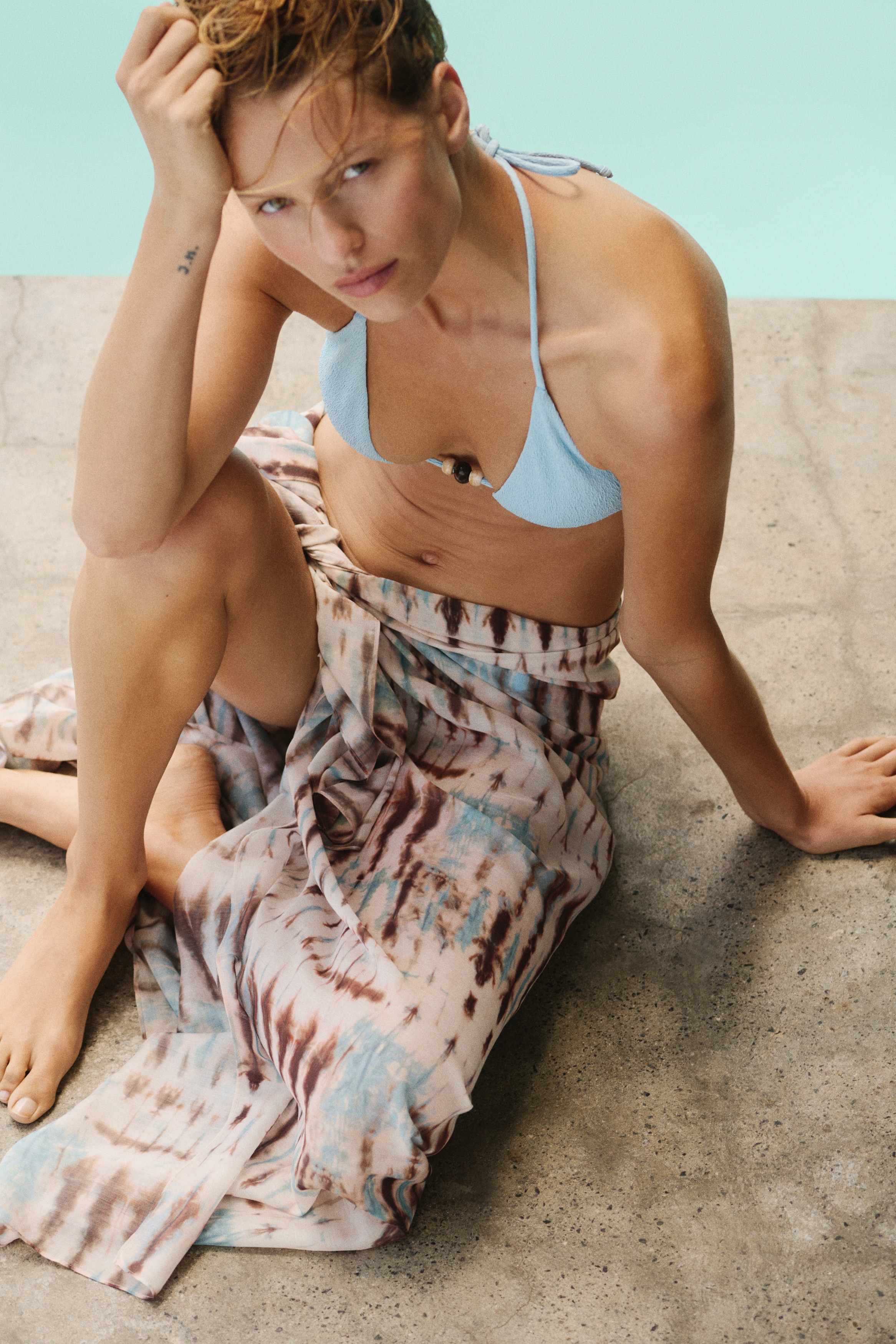 Pareo - Beige chiaro/motivi batik/Rosa cipria/motivi cashmere/Nero/pois