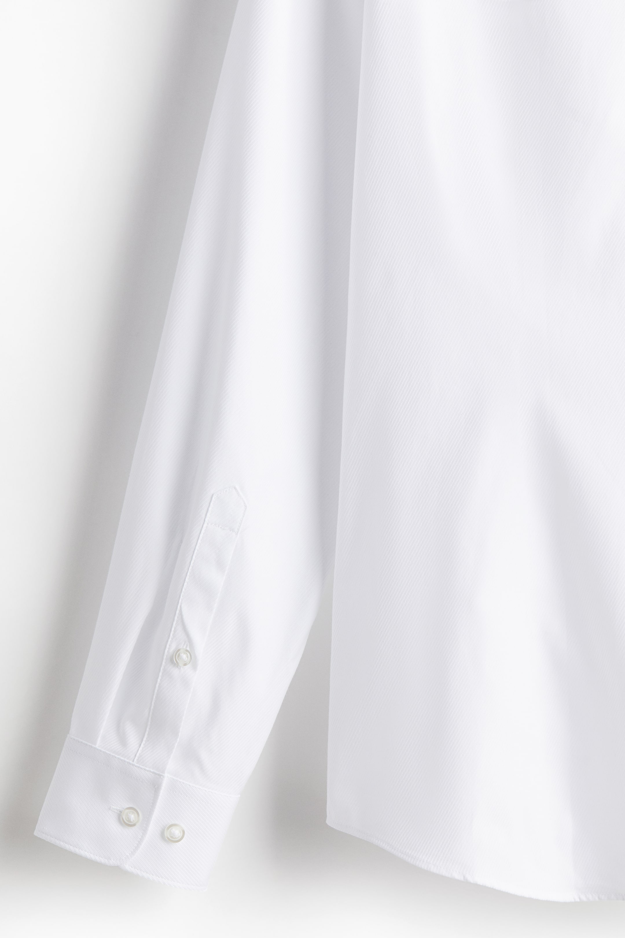 Slim Fit Pima cotton shirt - White - Men | H&M GB 8