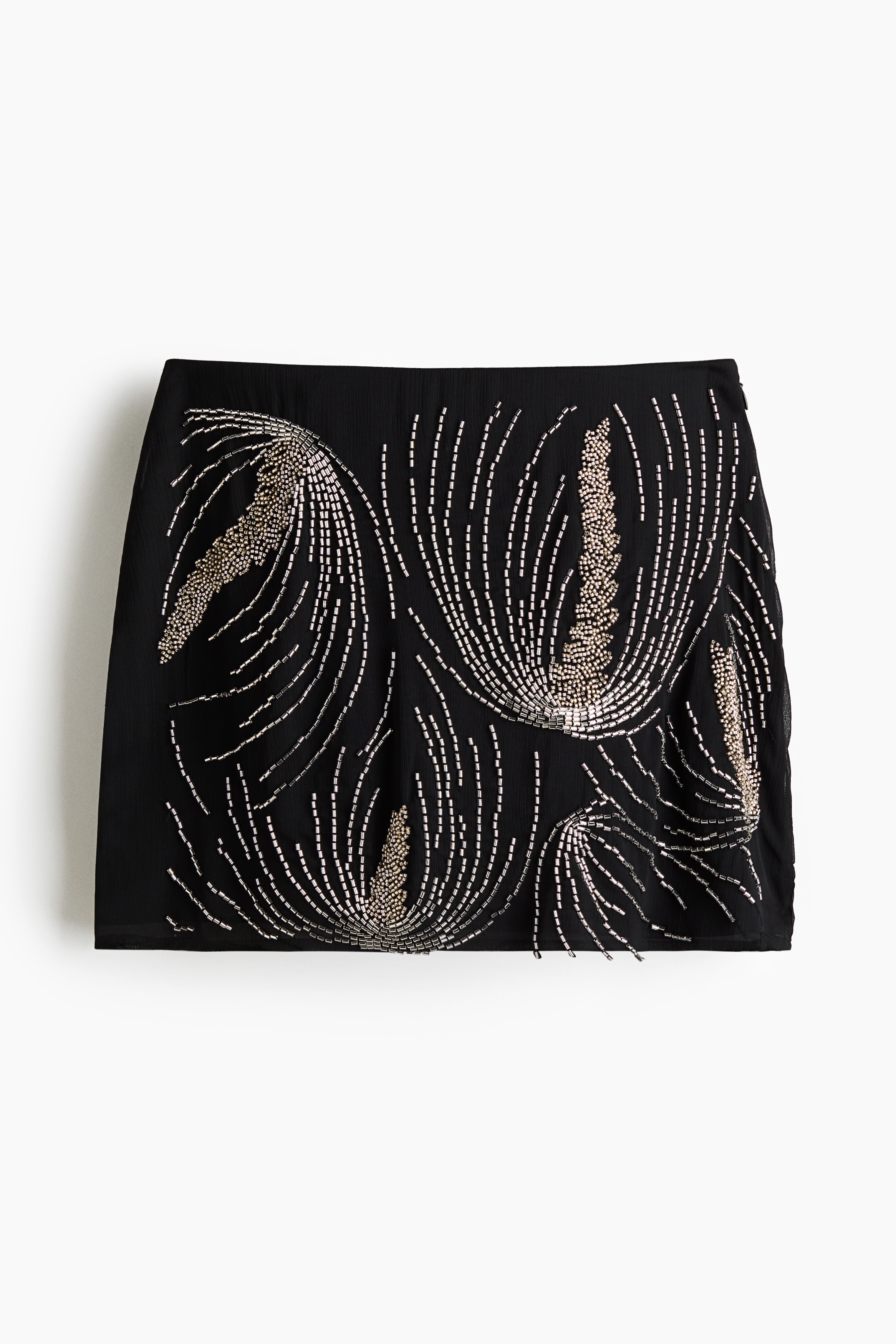 Utsmyckad minikjol - Svart