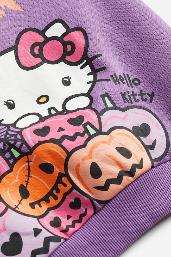Bedrucktes Sweatshirt - Lila/Hello Kitty/Hellrosa/Cinderella/Hellbeige/Minnie Maus/Weiß/SmileyWorld®/Mintgrün/Kleine Meerjungfrau/Hellrosa/Pokémon/Beige/Hello Kitty - 4