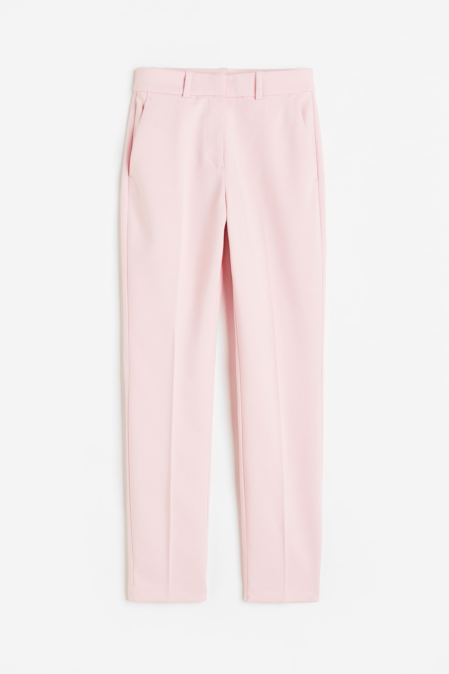 Cigarette Pants - Light pink/Black/Light beige/Check/Navy/Pink/Grey/Beige/Greige/Beige/Light green/Pink/Grey marle/Cream/Beige/Check/Light beige/Light khaki green/Light beige/Check/Navy blue/Brown/Check/Dusty blue - 1